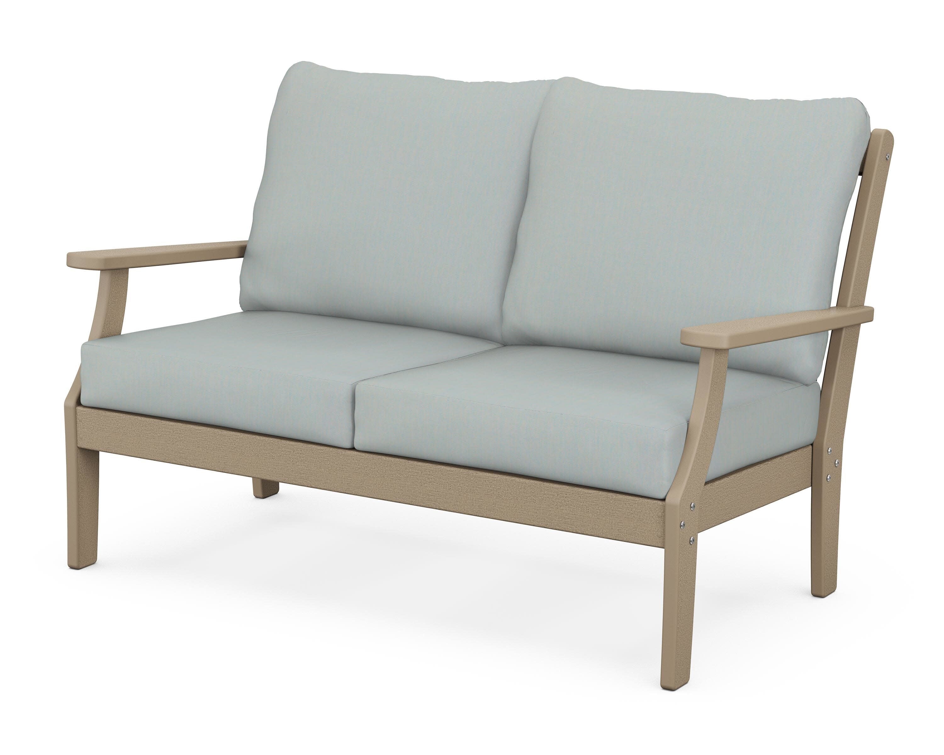 Braxton Deep Seating Loveseat in Vintage Sahara / Spa