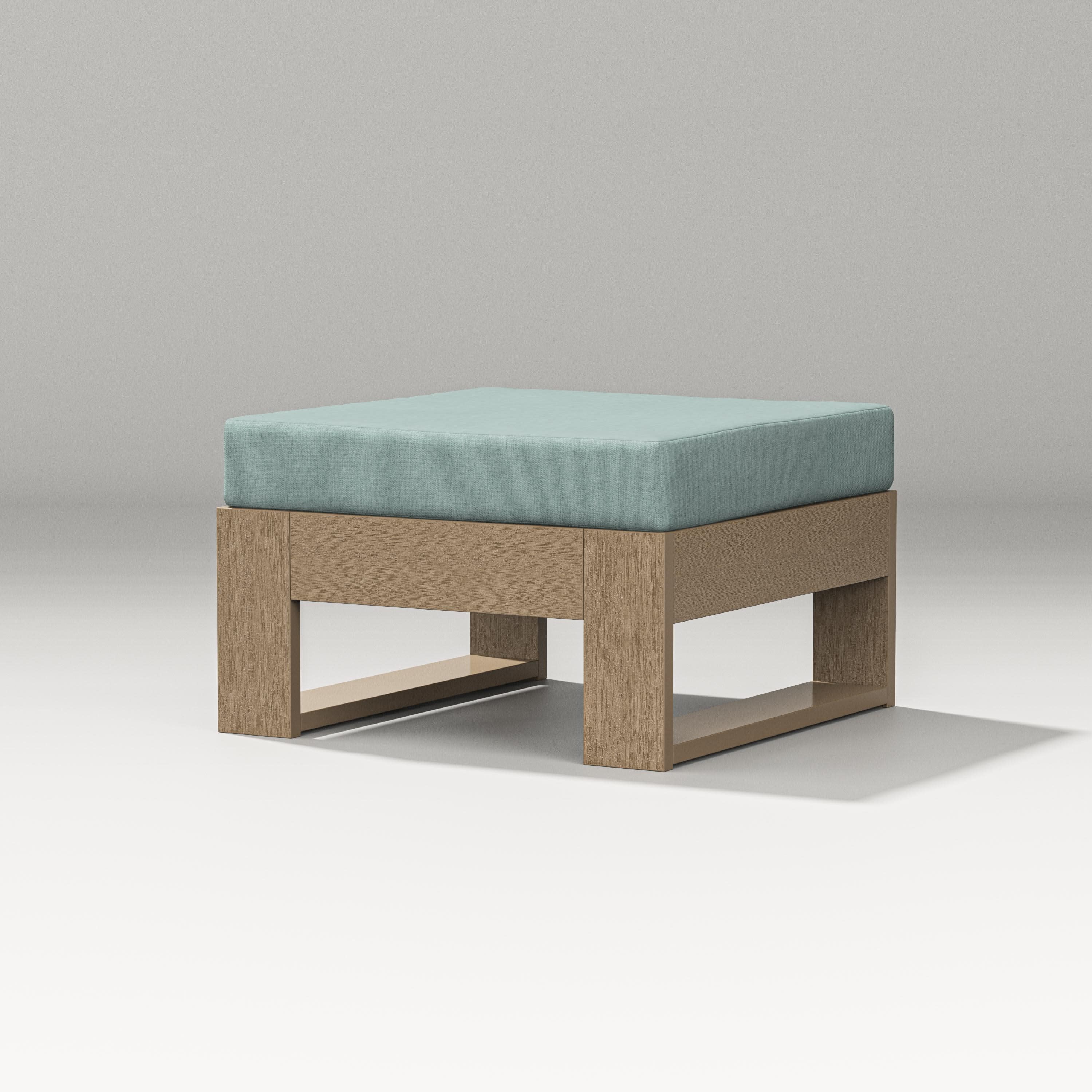 Latitude Lounge Ottoman in Vintage Sahara / Glacier Spa