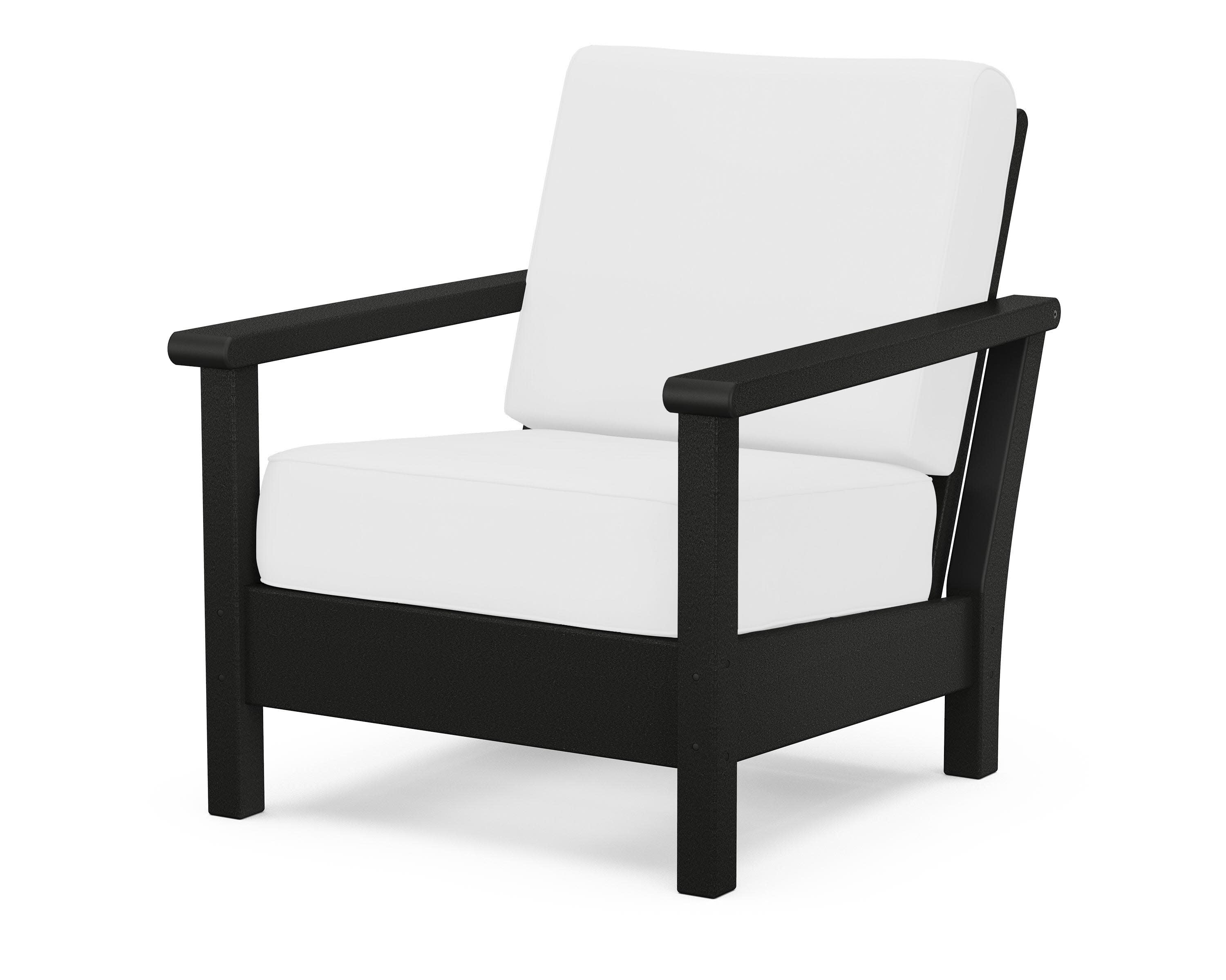 Harbour Deep Seating Chair in Black / Natural