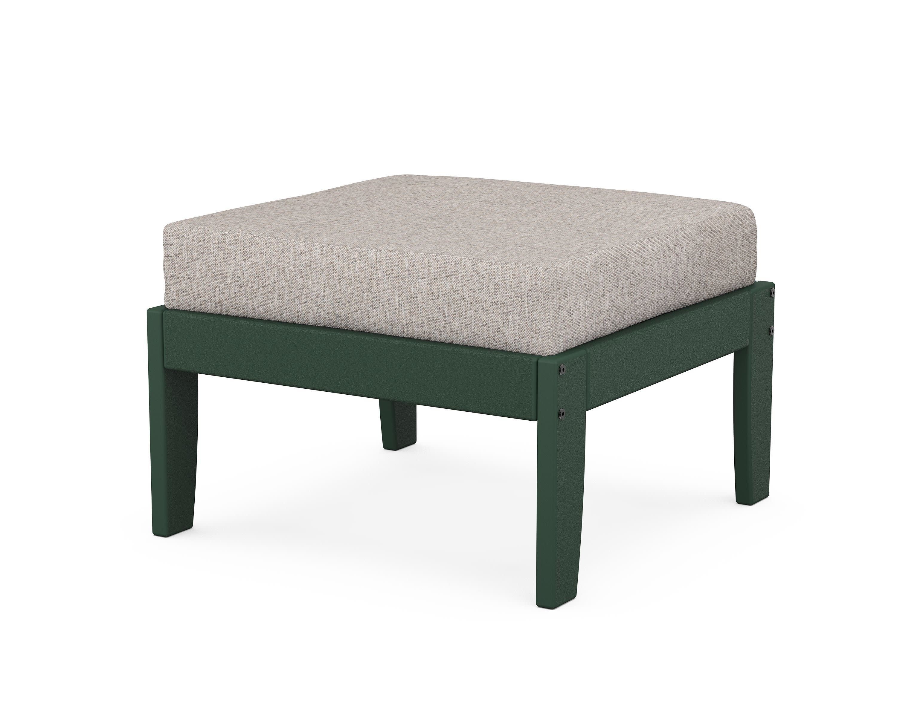 Modular Ottoman - Classic in Green / Weathered Tweed