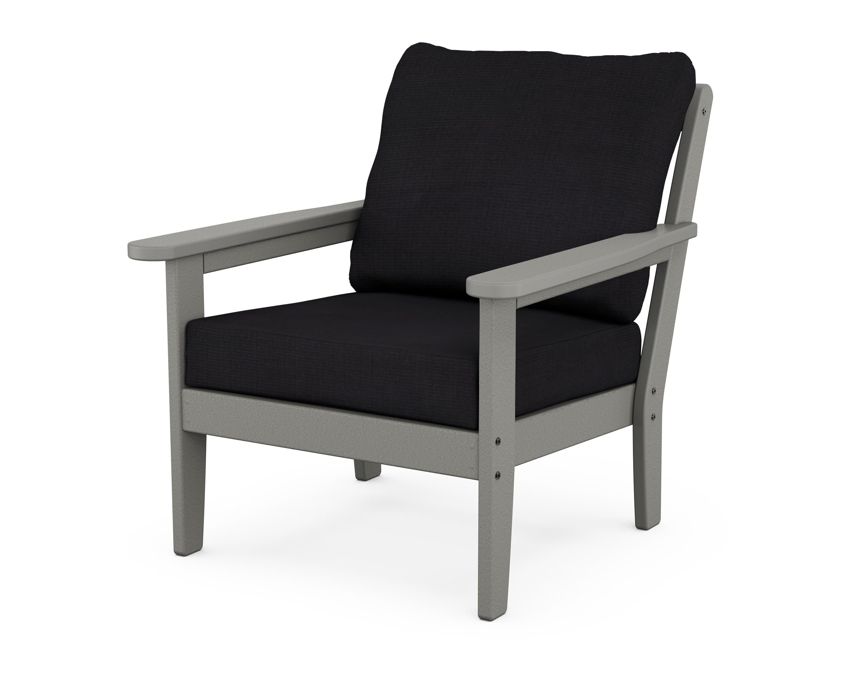 Cottage Deep Seating Chair in Slate Grey / Midnight Linen