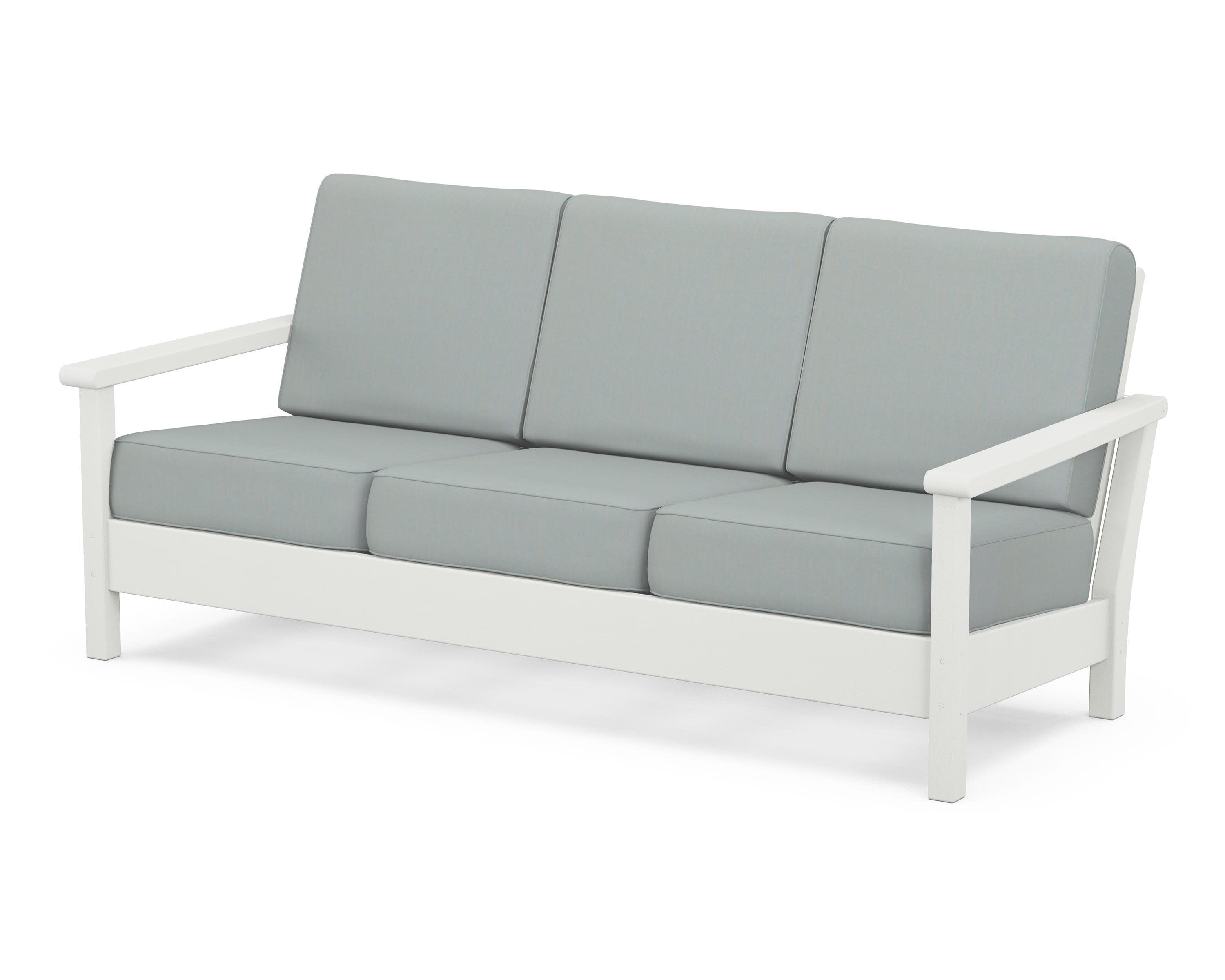 Harbour Deep Seating Sofa in Vintage White / Spa