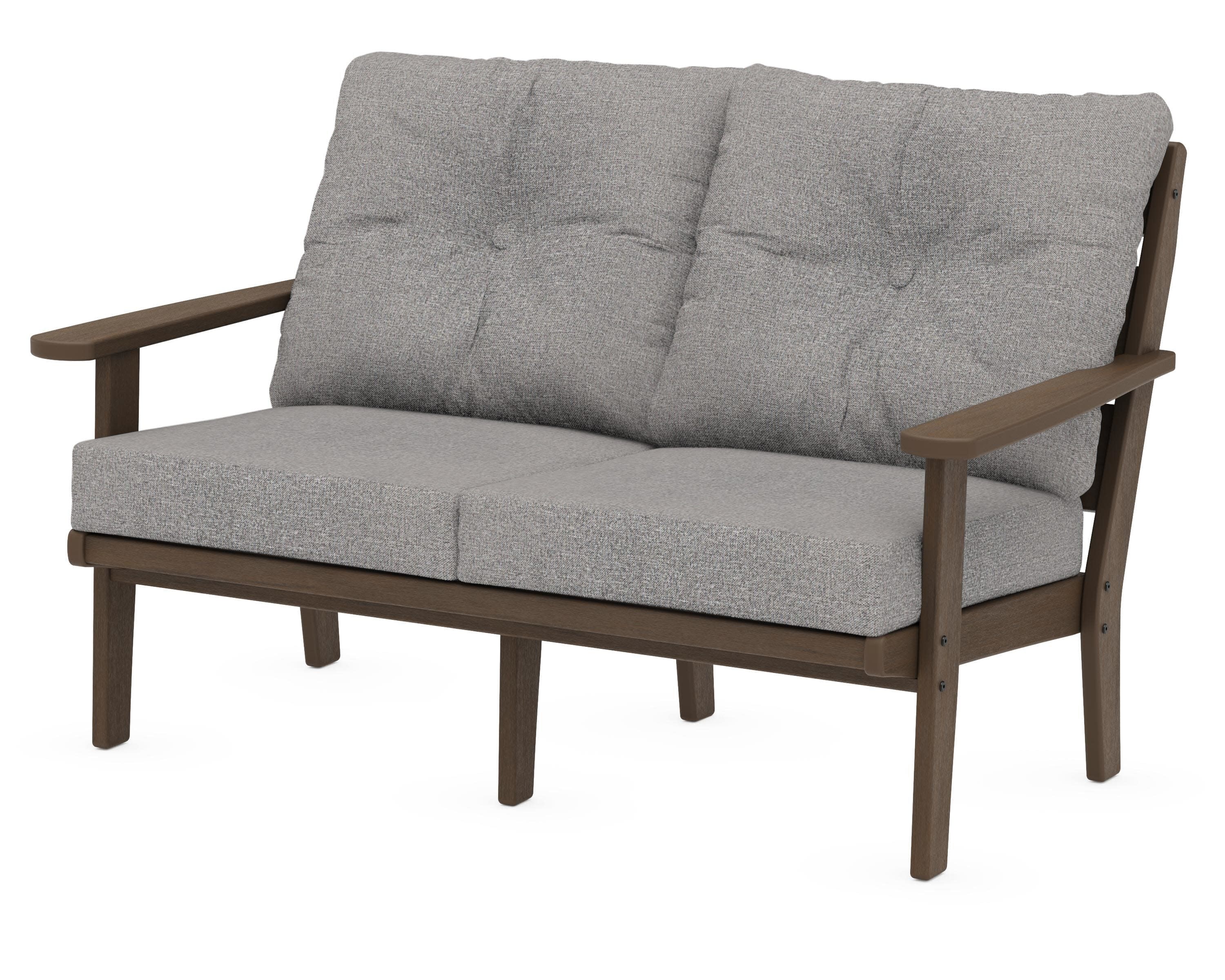 Lakeside Deep Seating Loveseat in Kona / Grey Mist