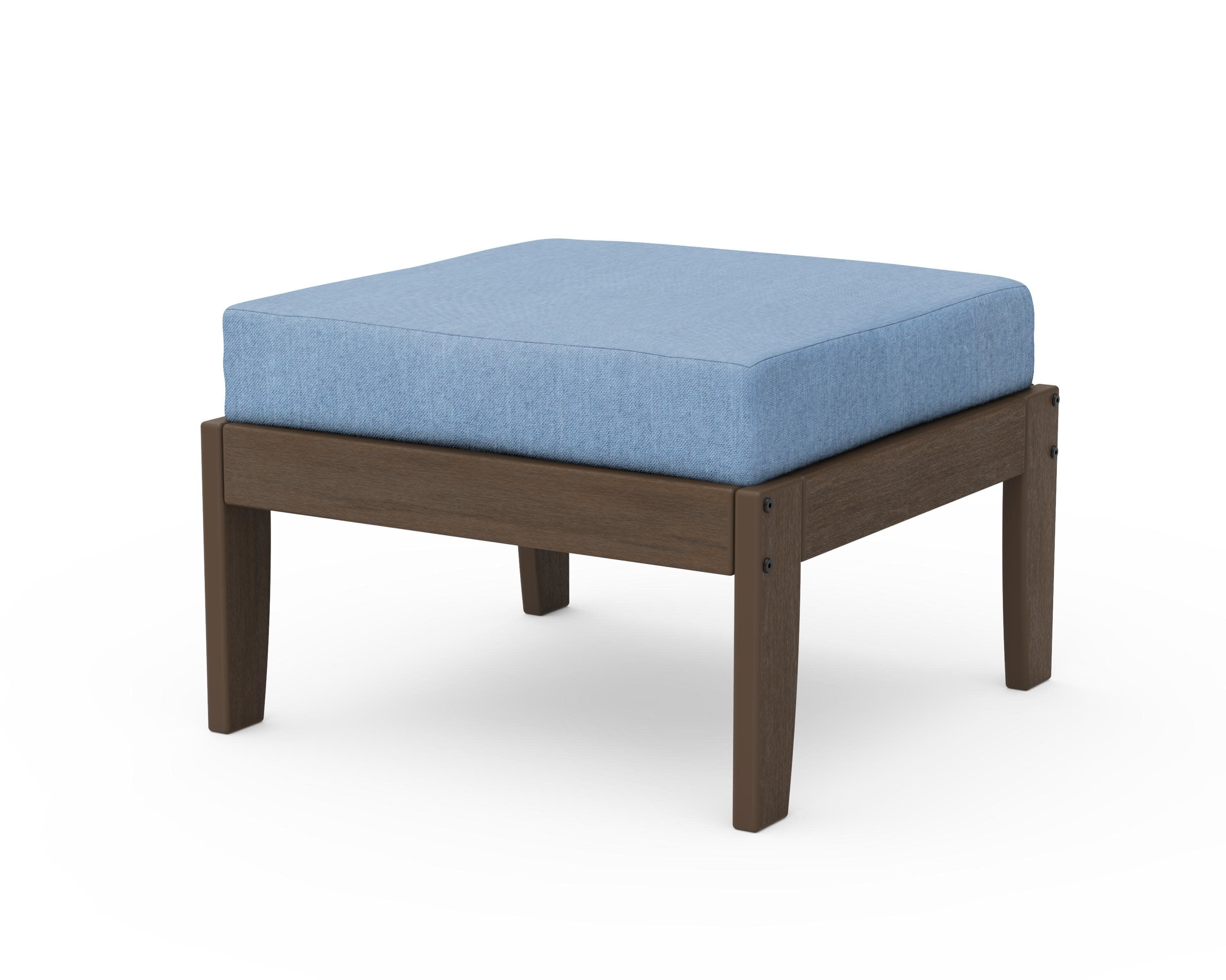 Modular Ottoman - Classic in Kona / Sky Blue