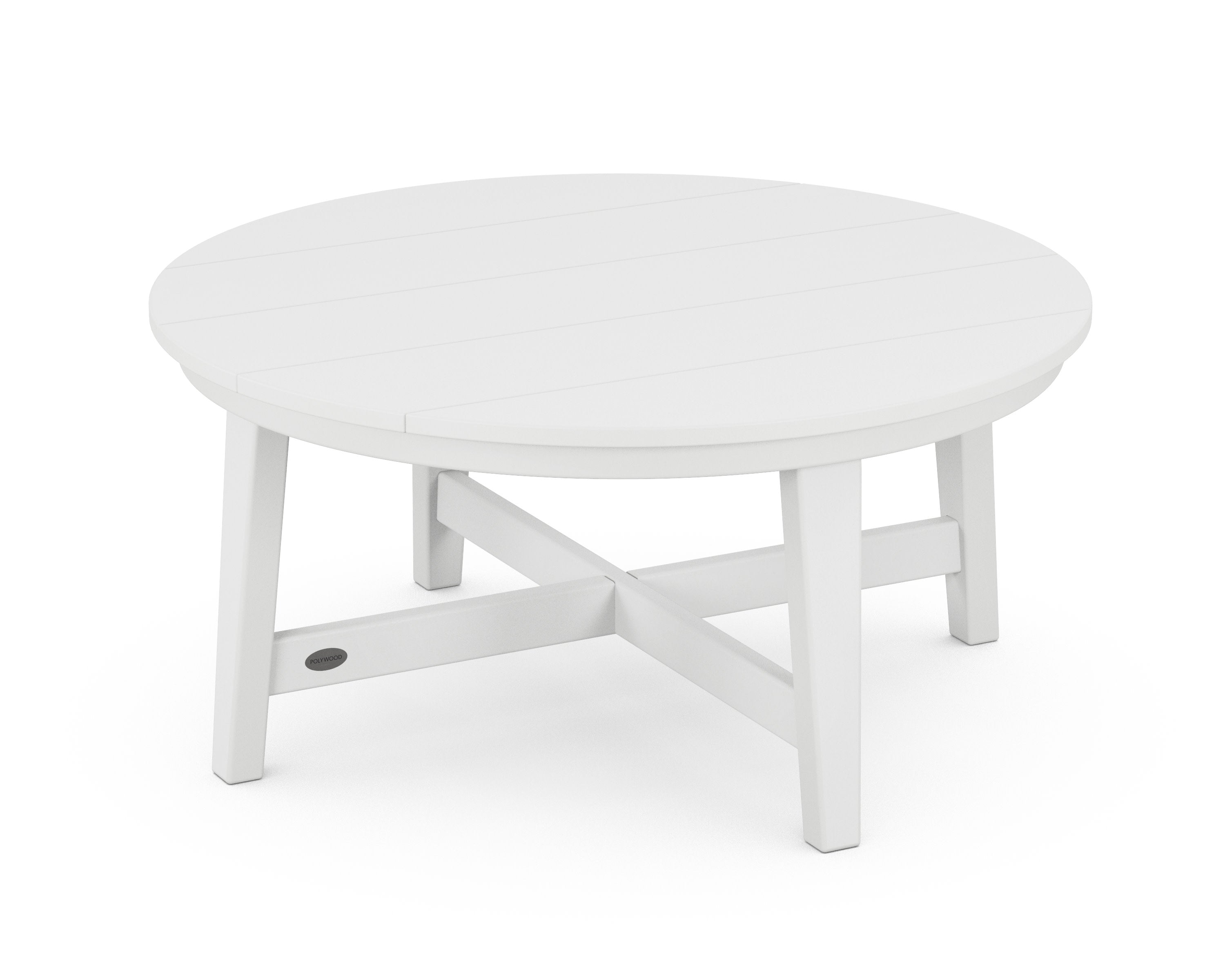 Newport 36" Round Coffee Table in White