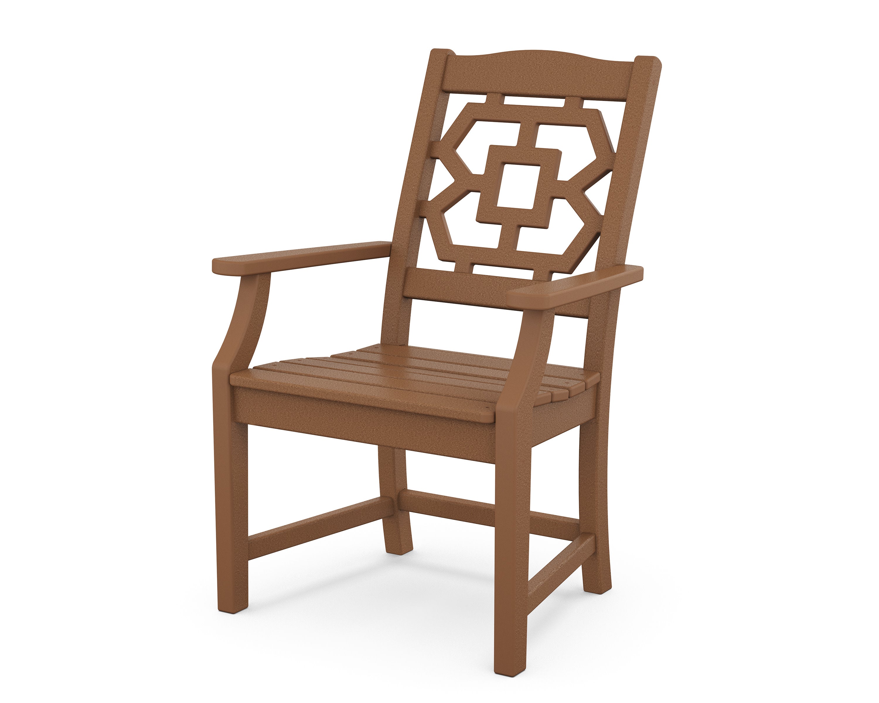 Chinoiserie Dining Arm Chair in Teak