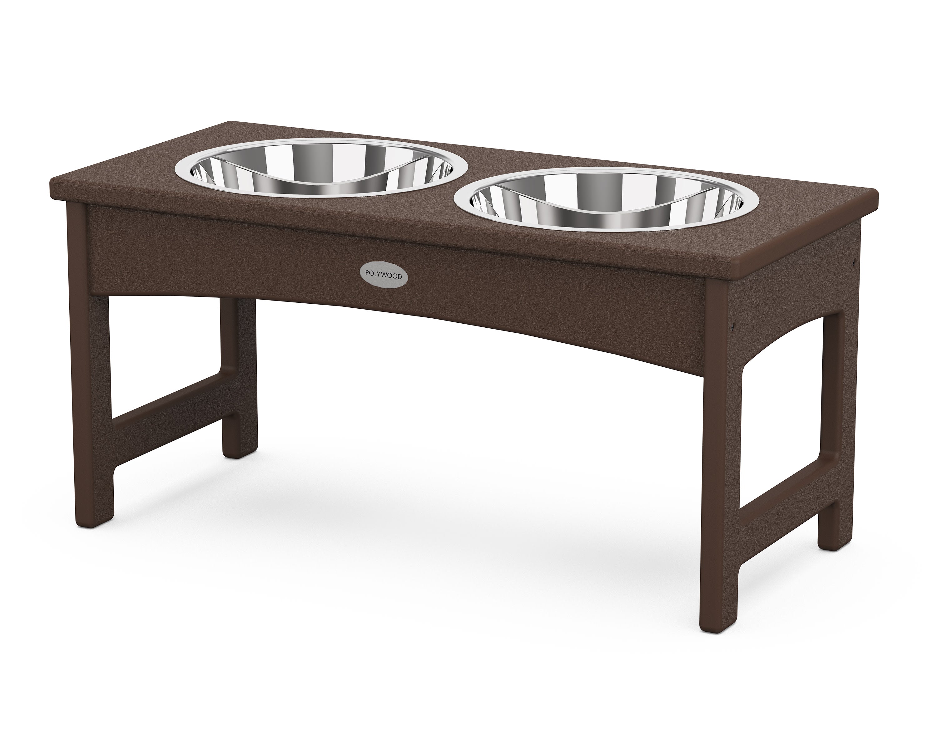 Pet Feeder in Mahogany