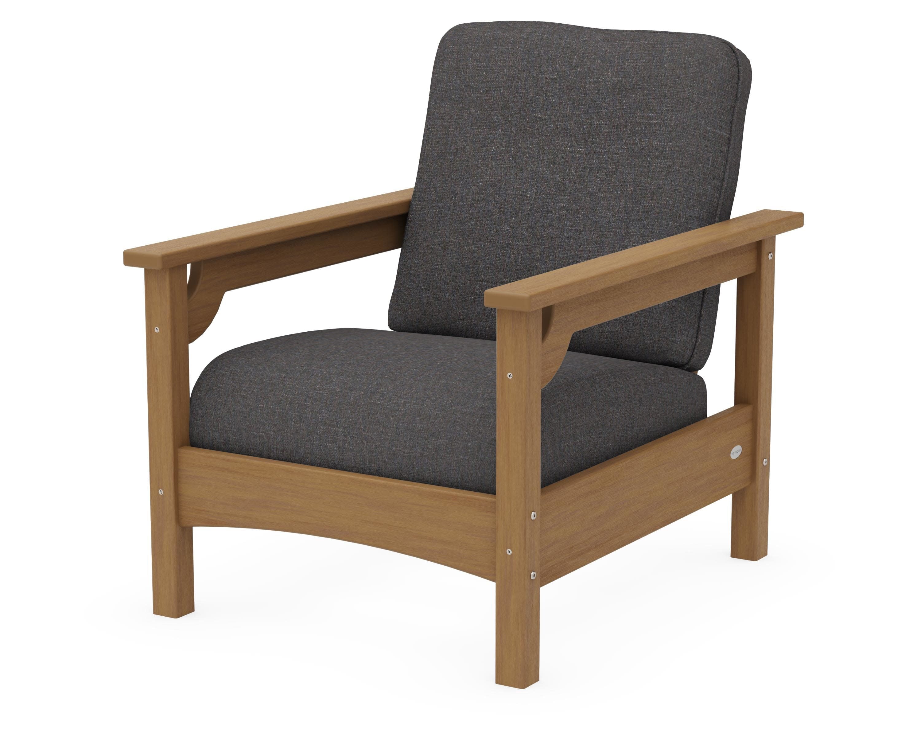 Club Chair in Natural / Ash Charcoal