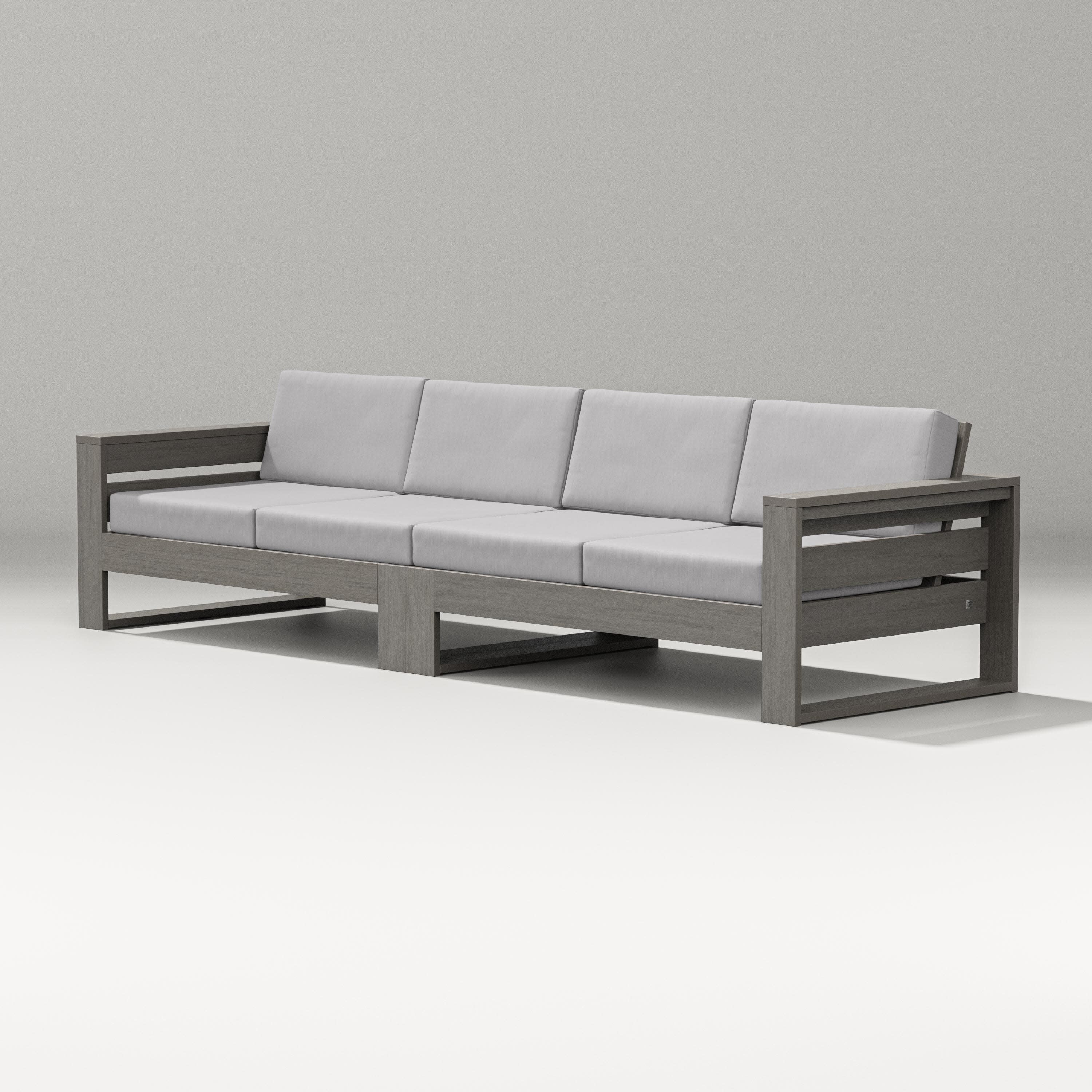 Latitude Straight Sectional in Driftwood / Granite