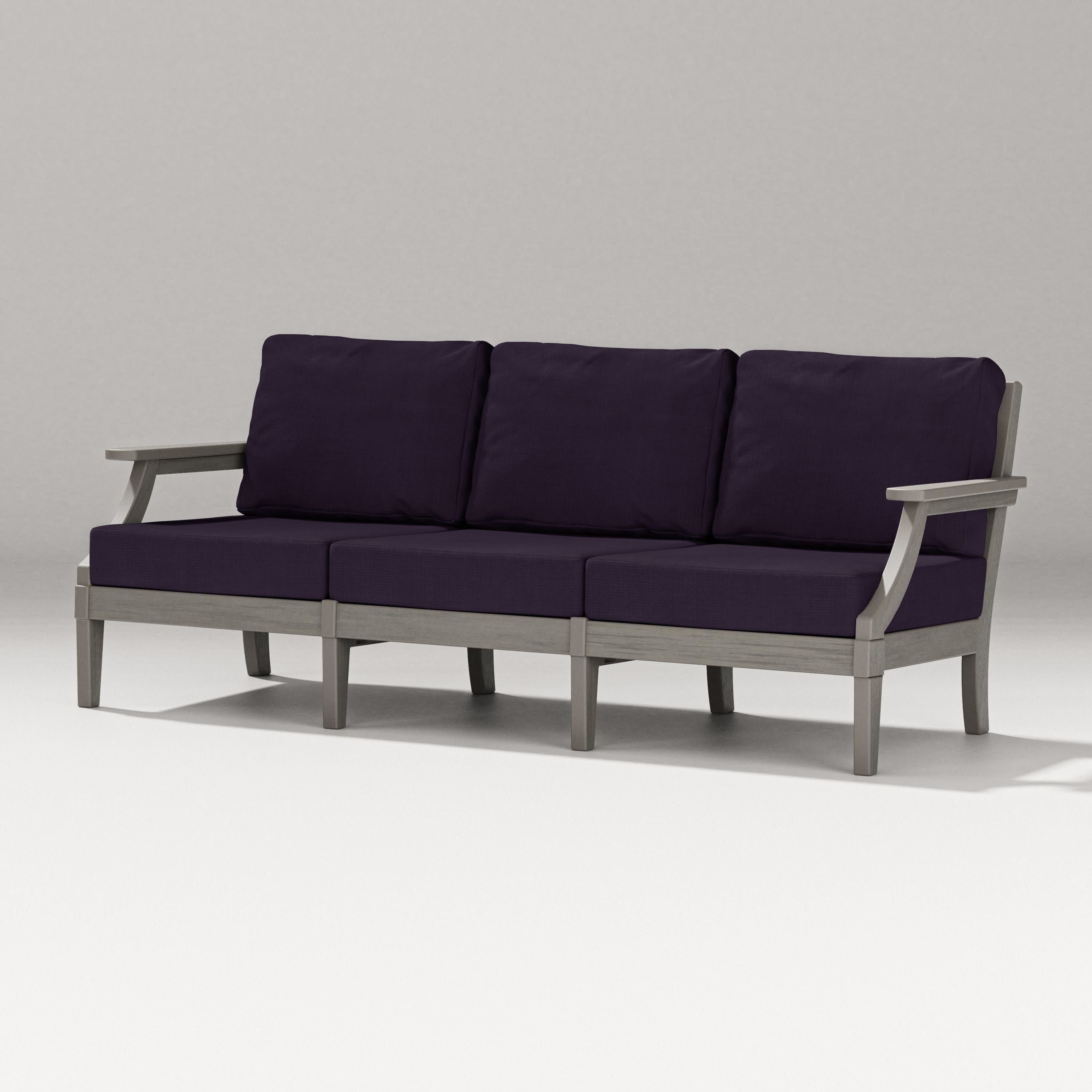 Estate Sofa in Driftwood / Navy Linen