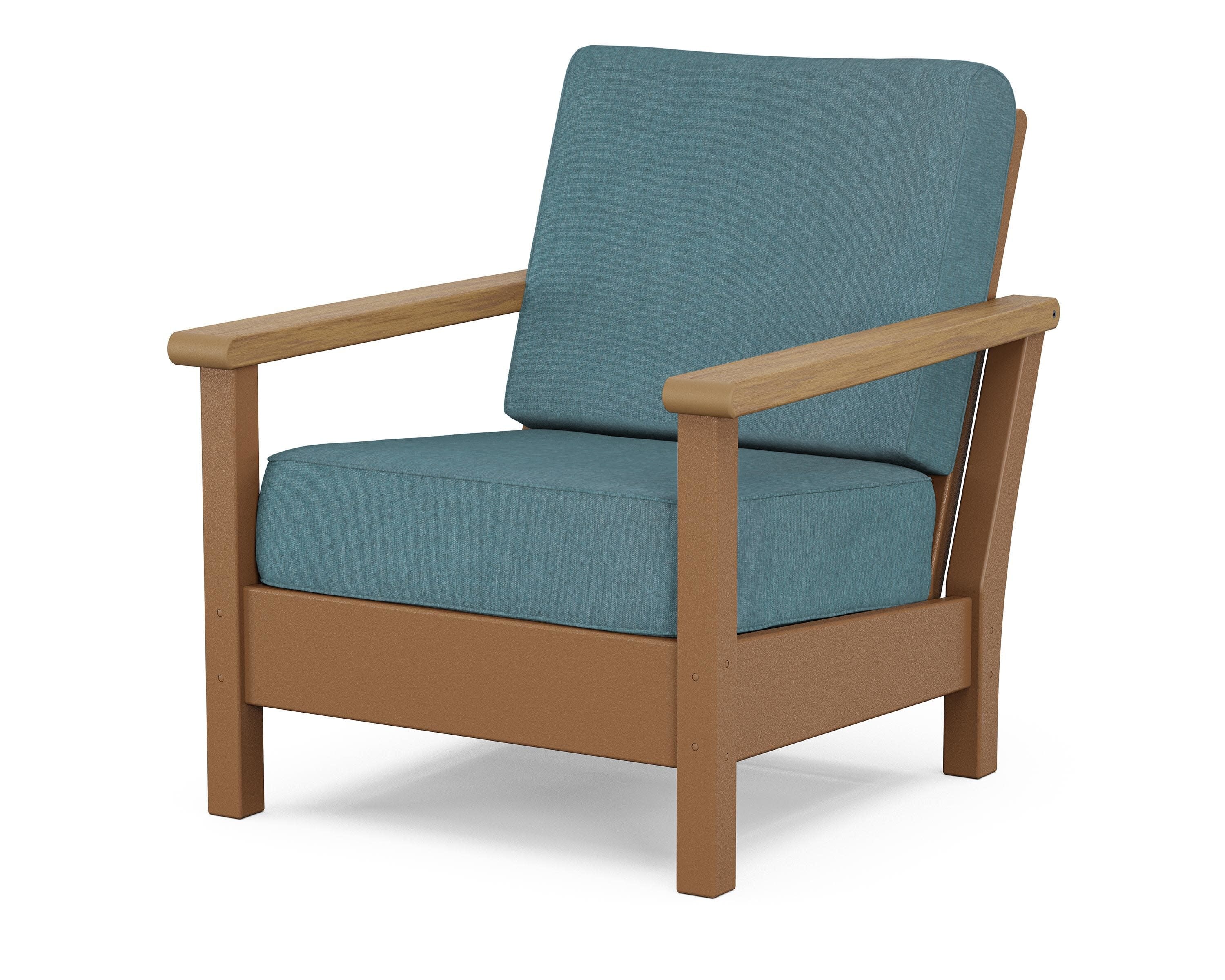 Harbour Deep Seating Chair in Teak / Natural / Ocean Teal