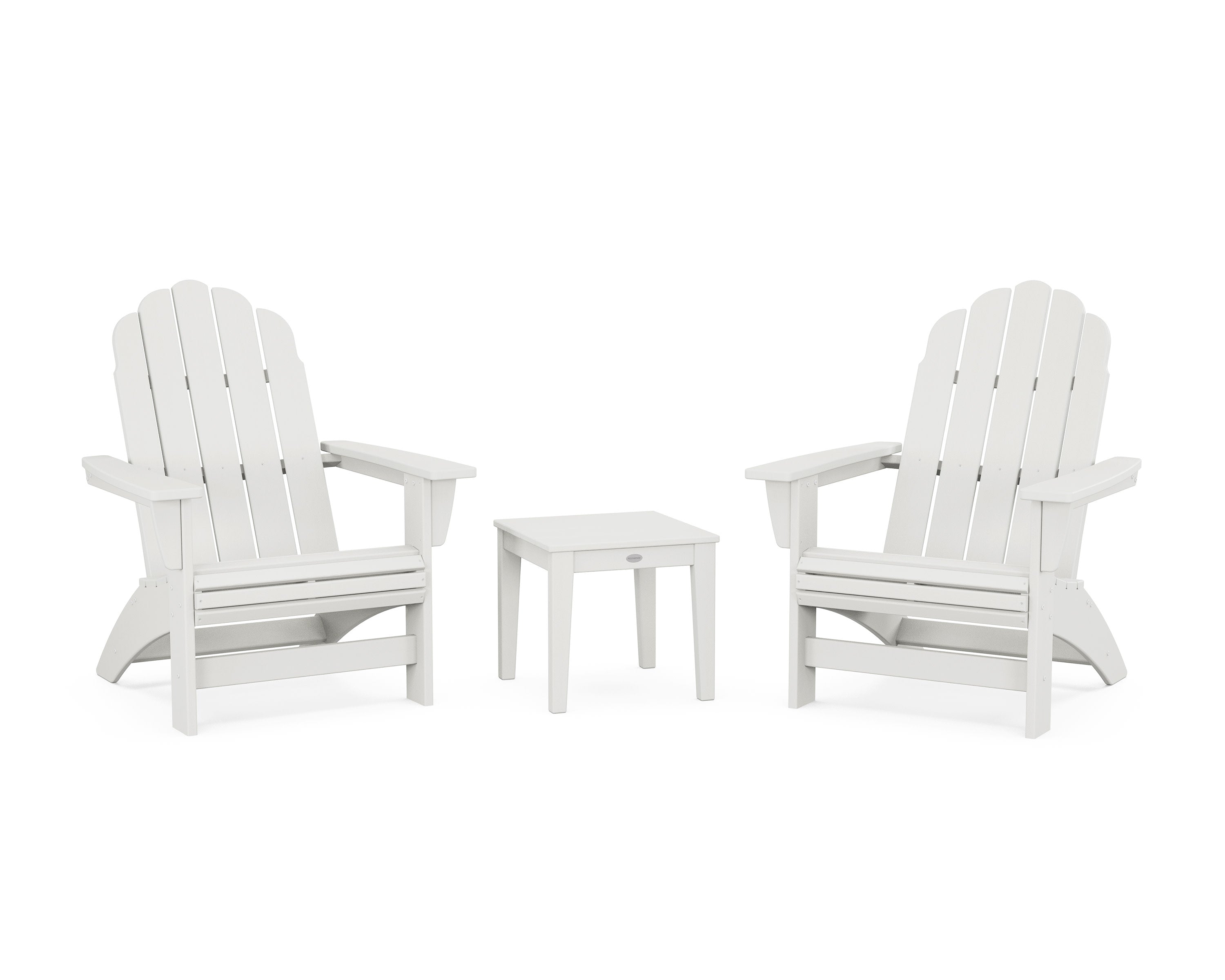 3-Piece Vineyard Grand Adirondack Set in Vintage White