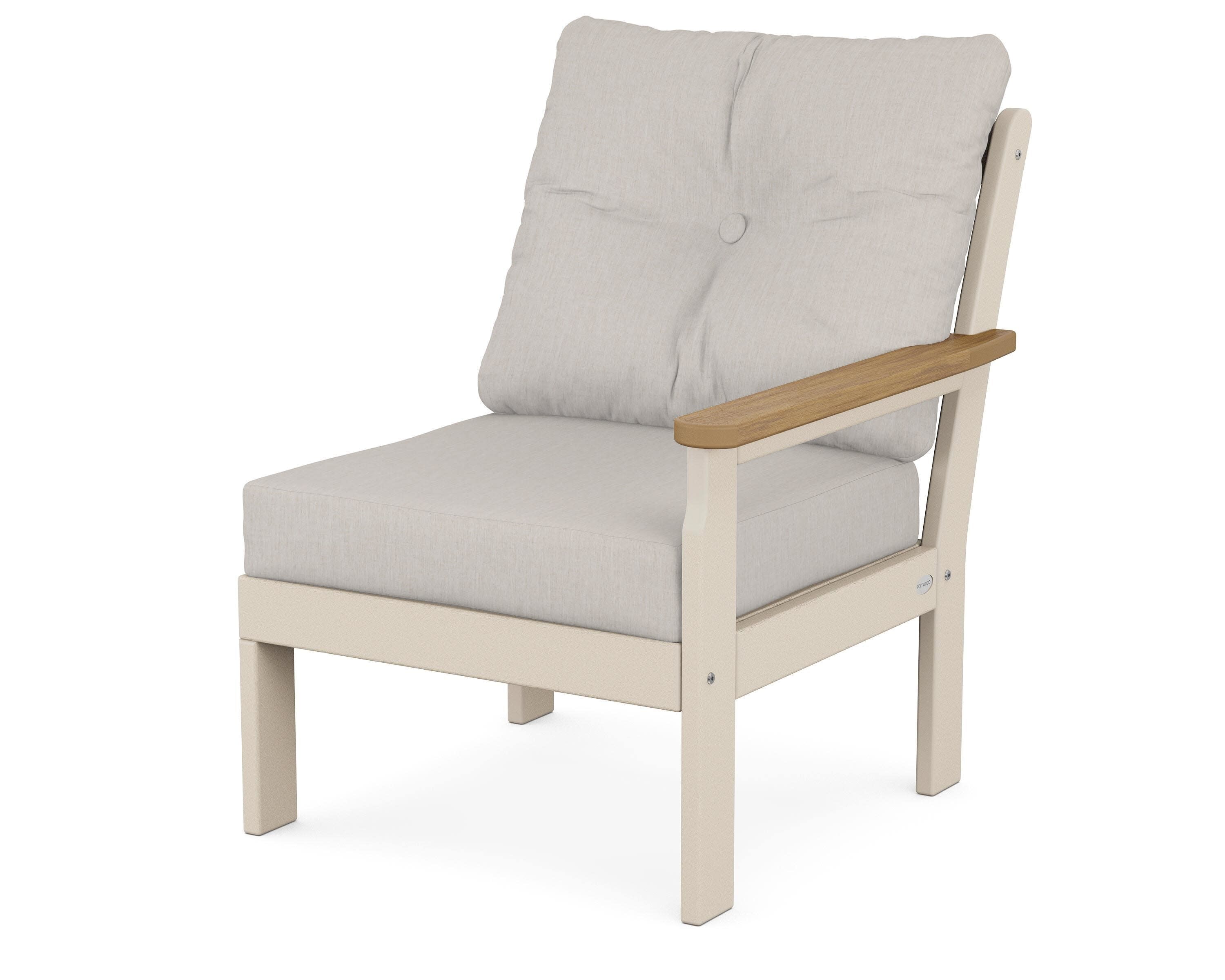 Vineyard Modular Right Arm Chair in Sand / Natural / Cast Ash