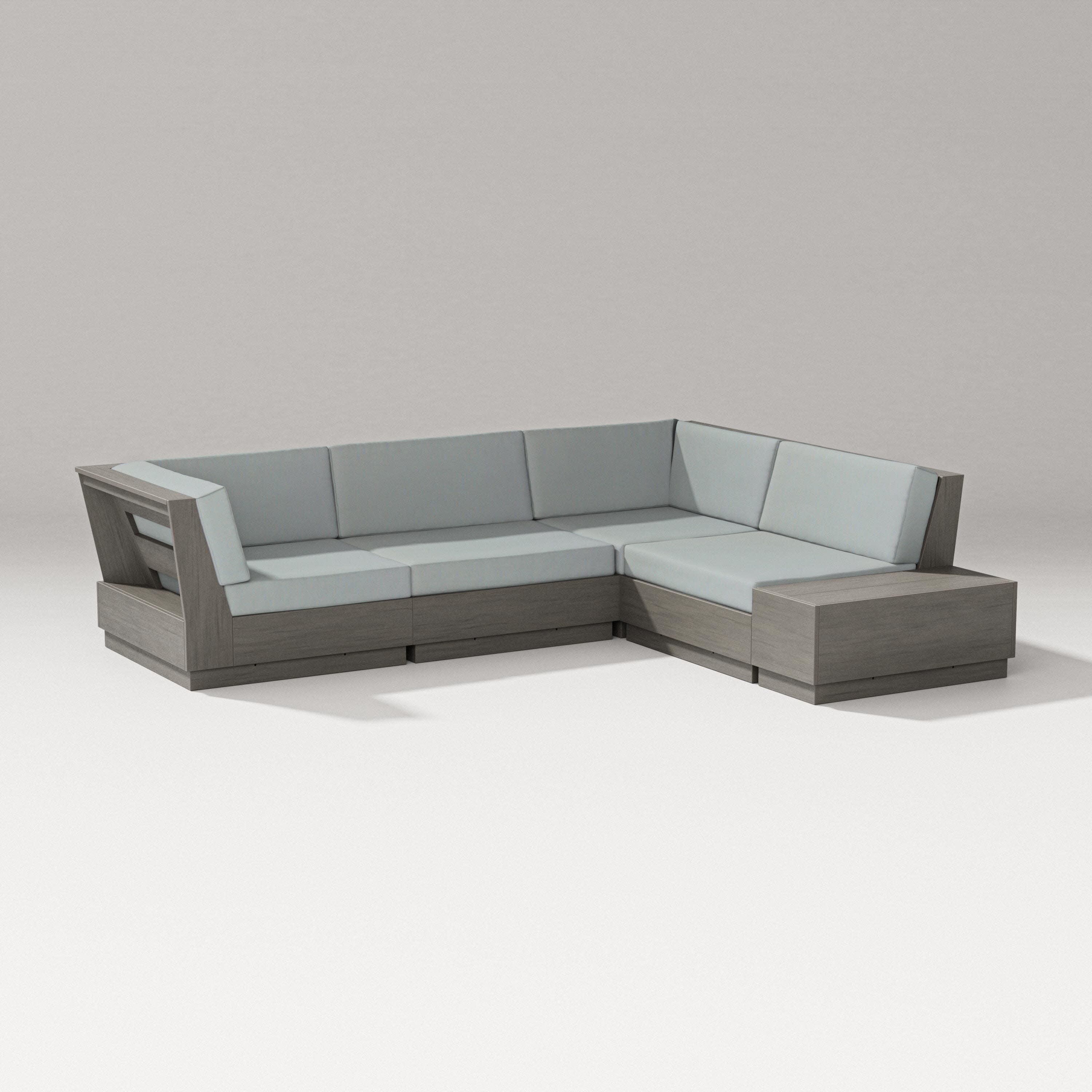Elevate Corner Sectional in Driftwood / Spa