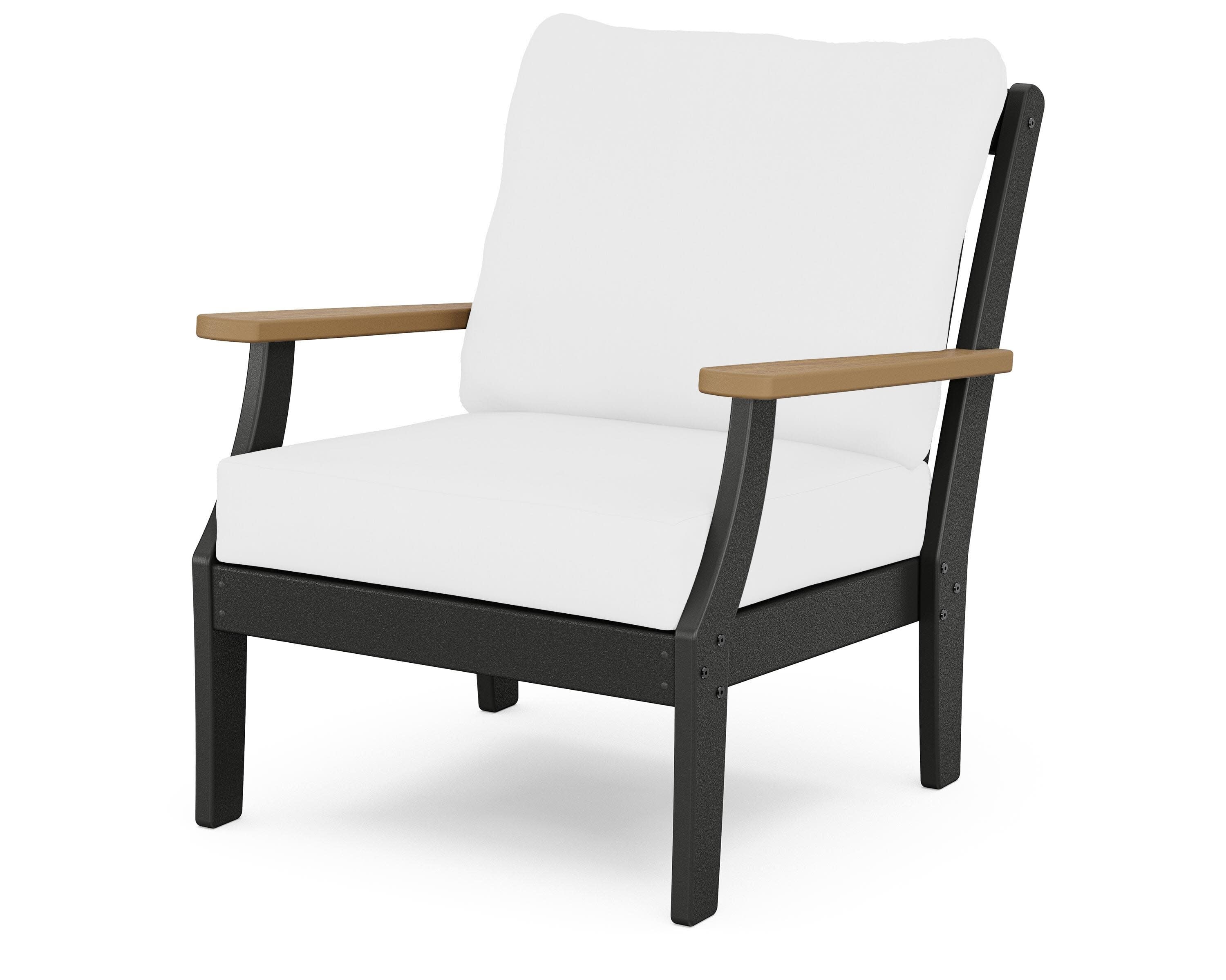 Braxton Deep Seating Chair in Black / Natural / Natural