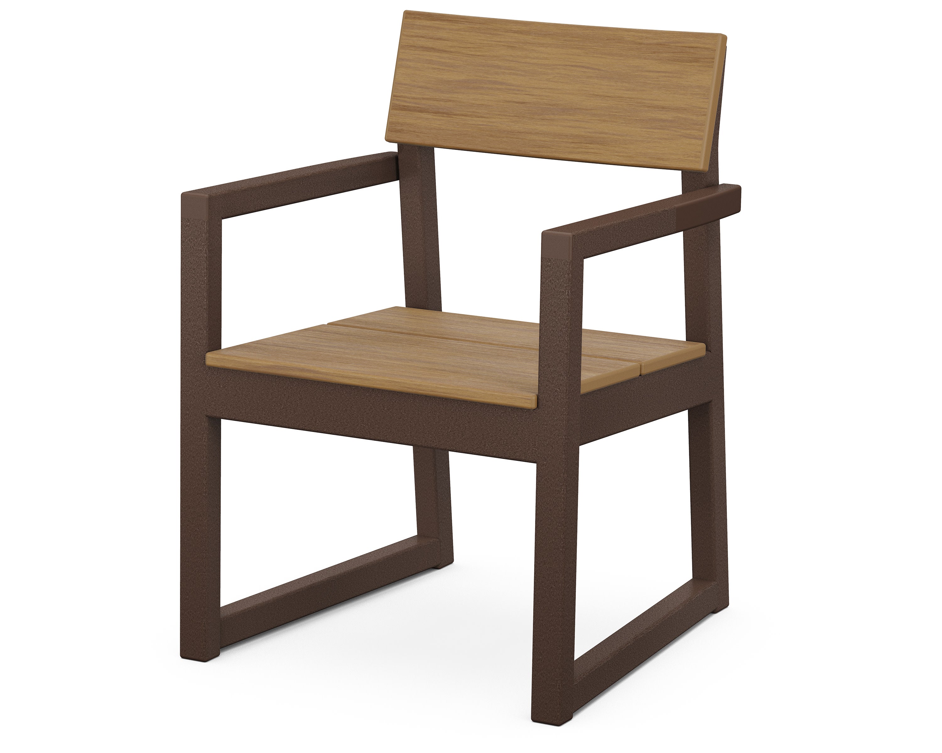 EDGE Dining Arm Chair in Mahogany / Natural