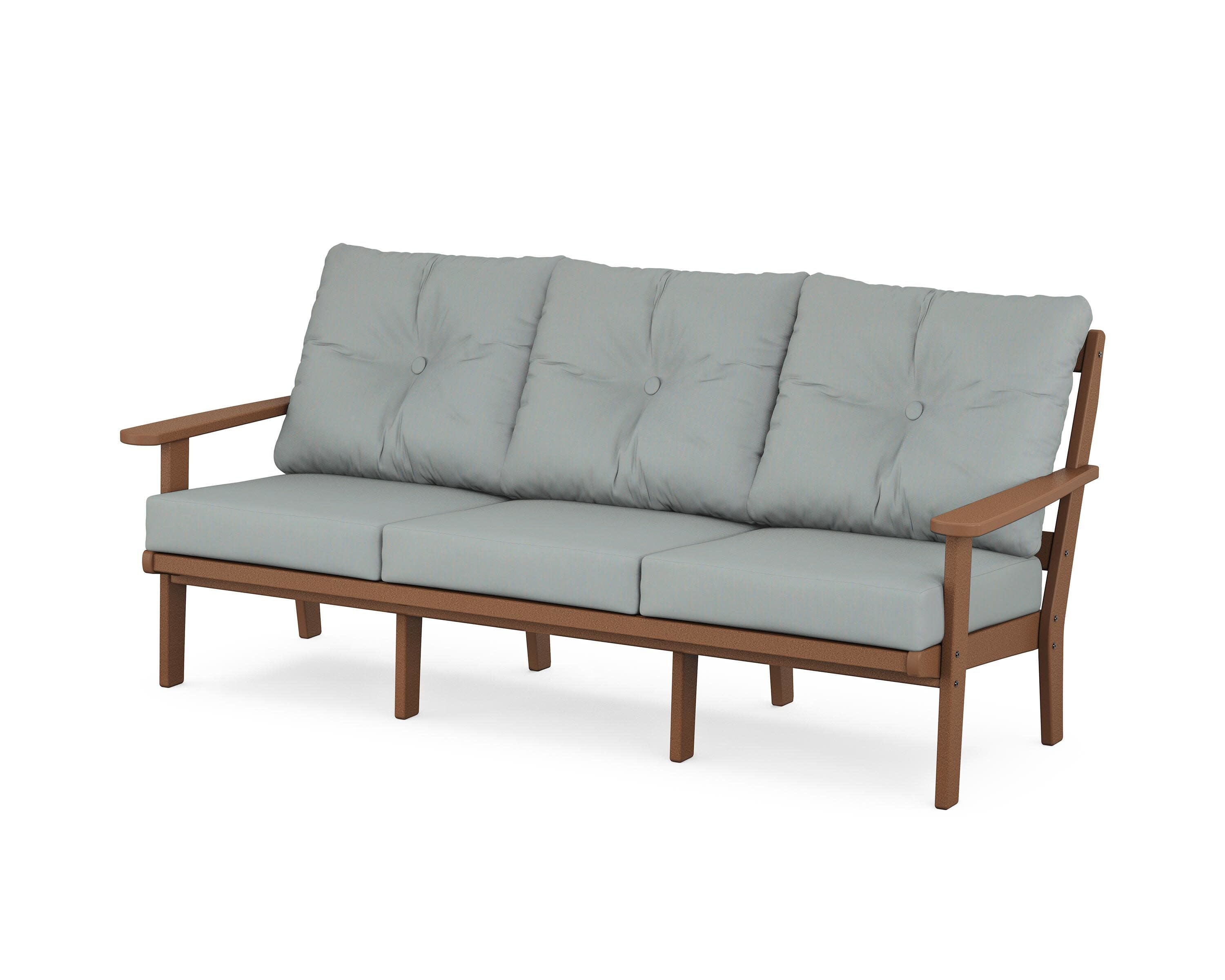 Mission Deep Seating Sofa in Teak / Spa