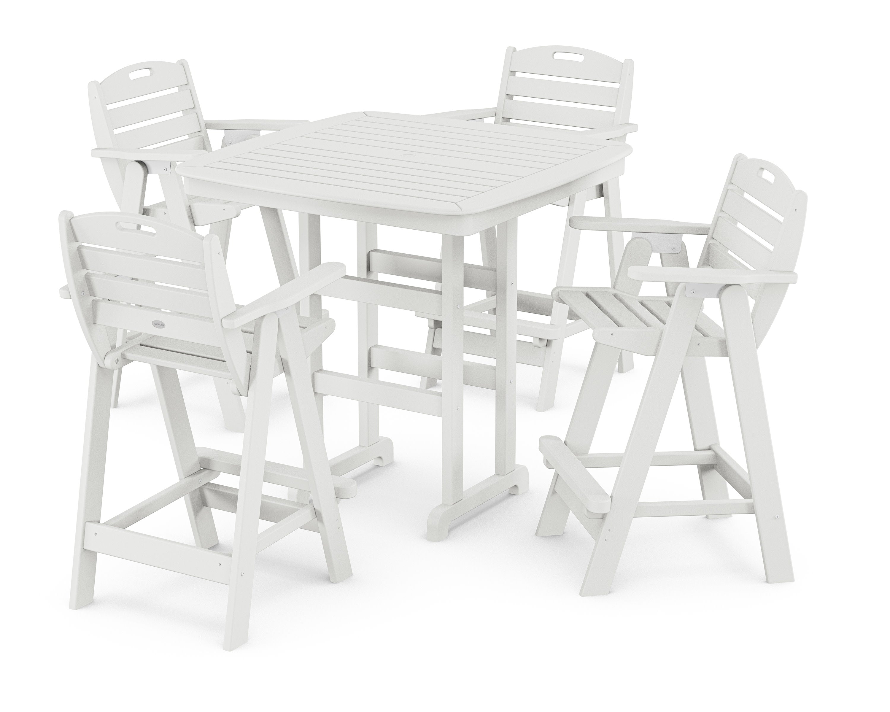 Nautical 5-Piece Bar Set in White