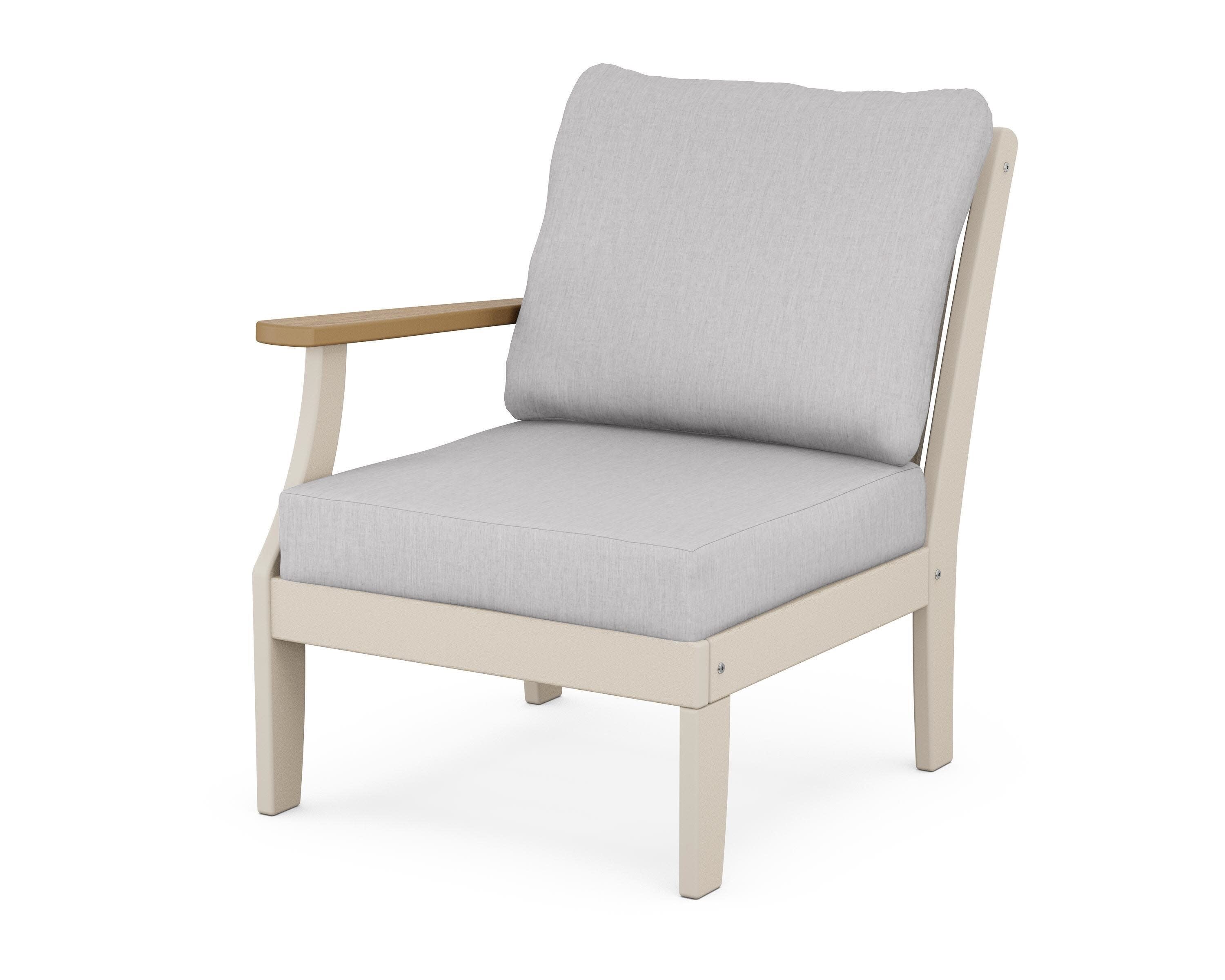 Braxton Modular Left Arm Chair in Sand / Natural / Granite