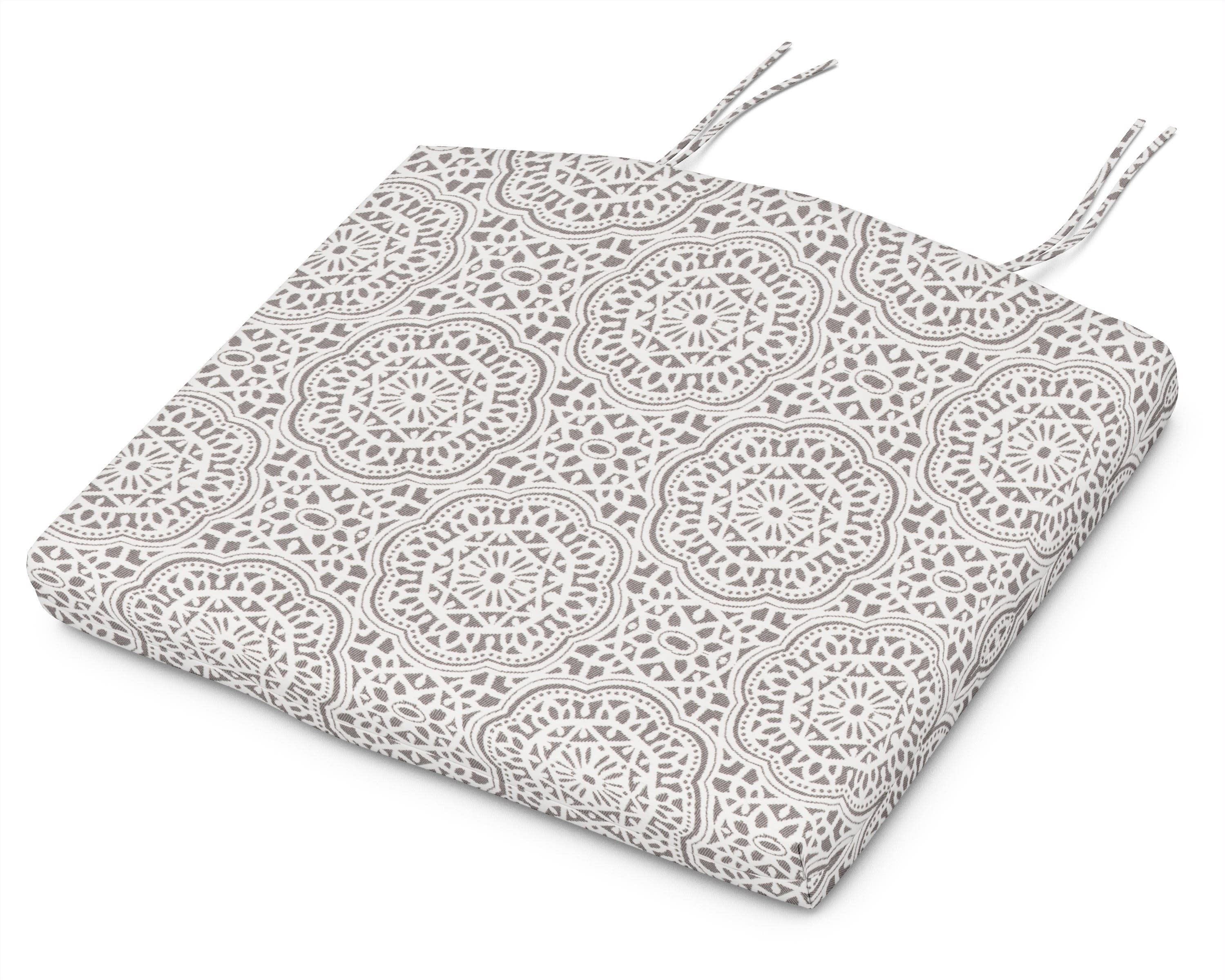 Standard Seat Cushion 18.5"D x 24"W x 2.5"H in Gwyneth Pewter