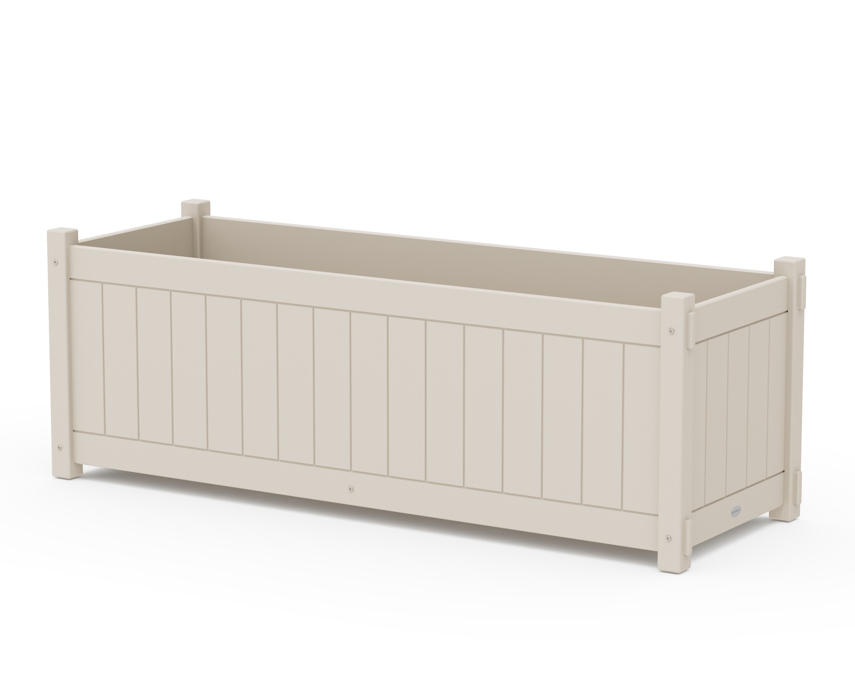 Vineyard Large Rectangle Triple Planter Box in Sand