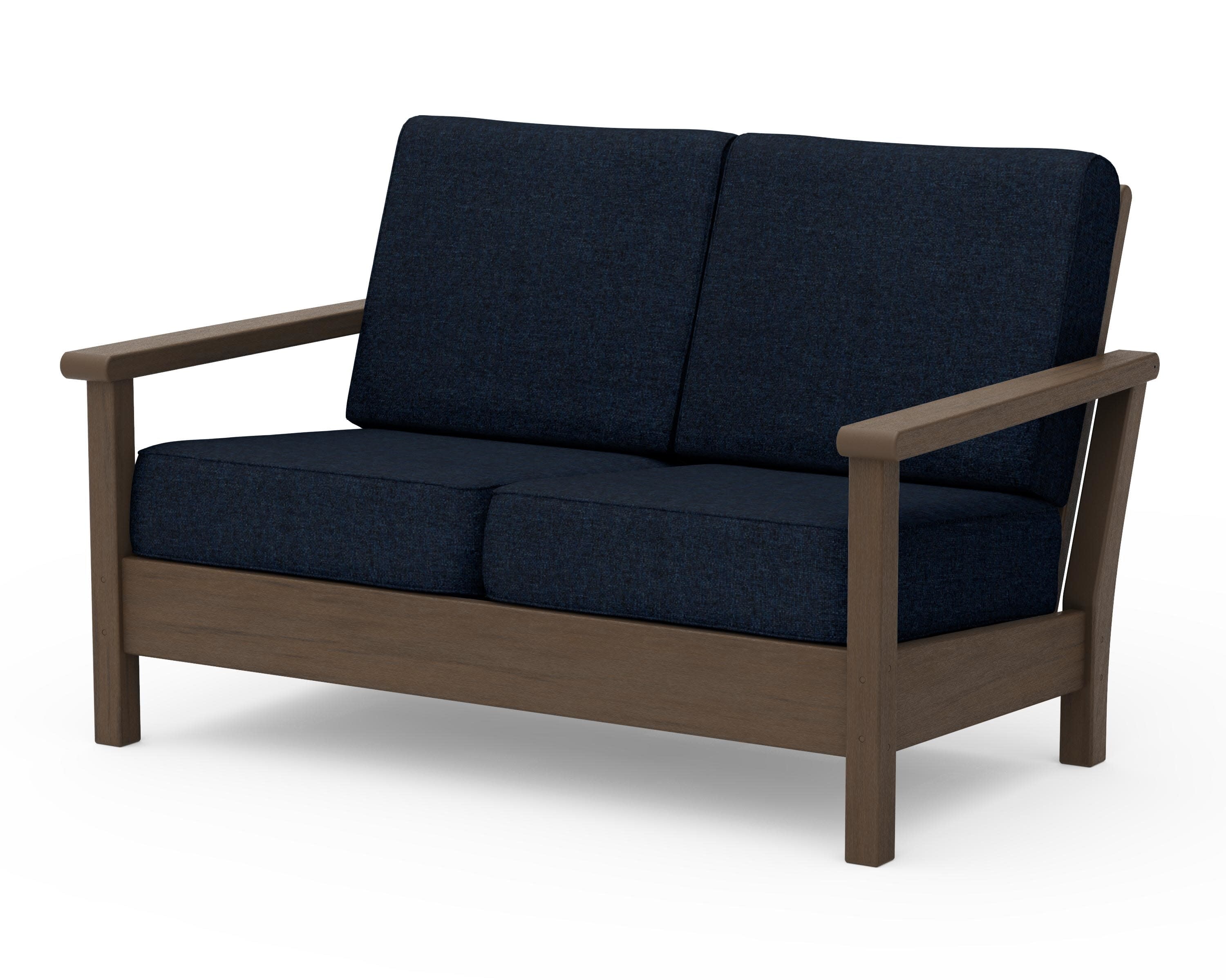 Harbour Deep Seating Loveseat in Kona / Marine Indigo