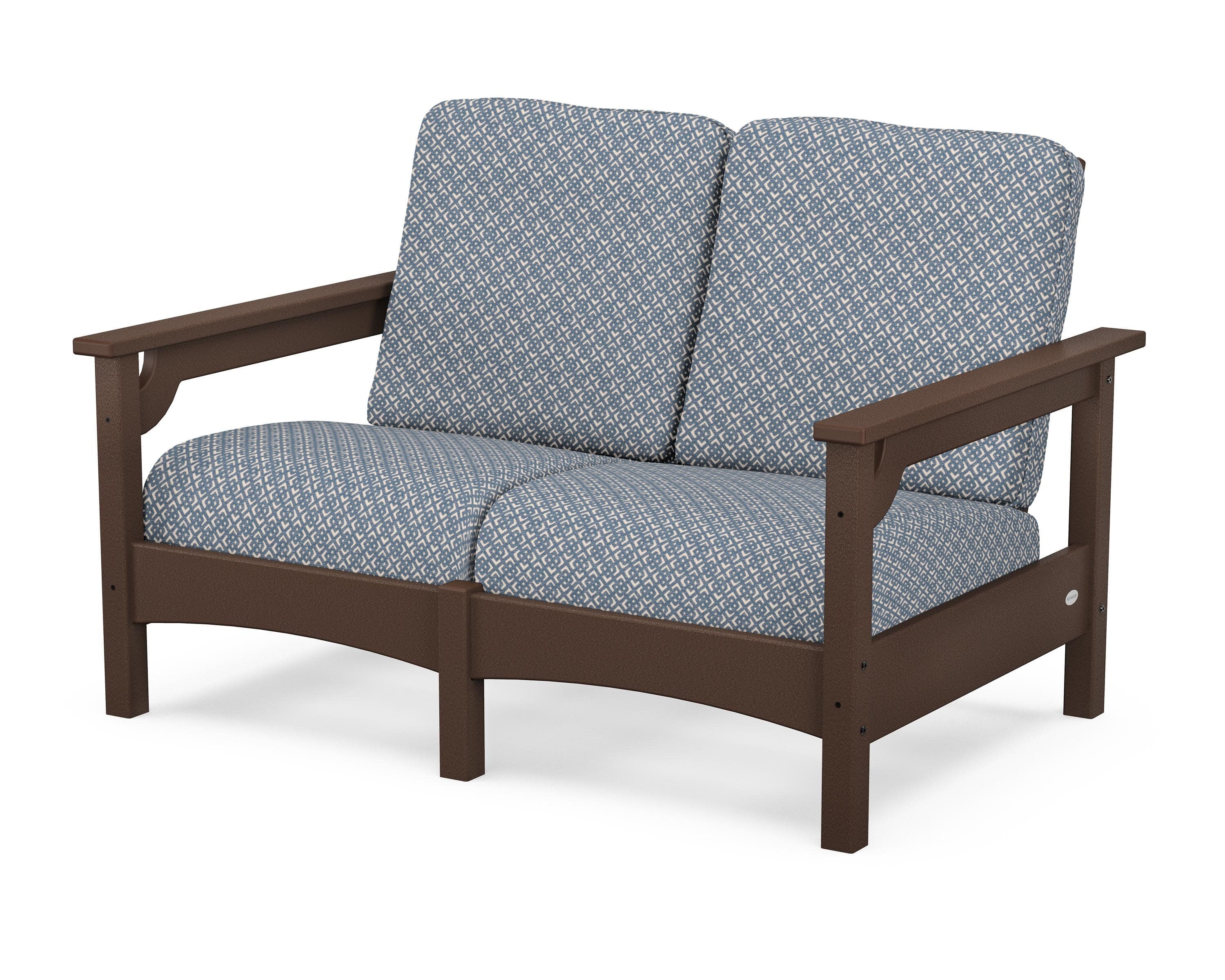 Club Loveseat in Mahogany / Hopscotch