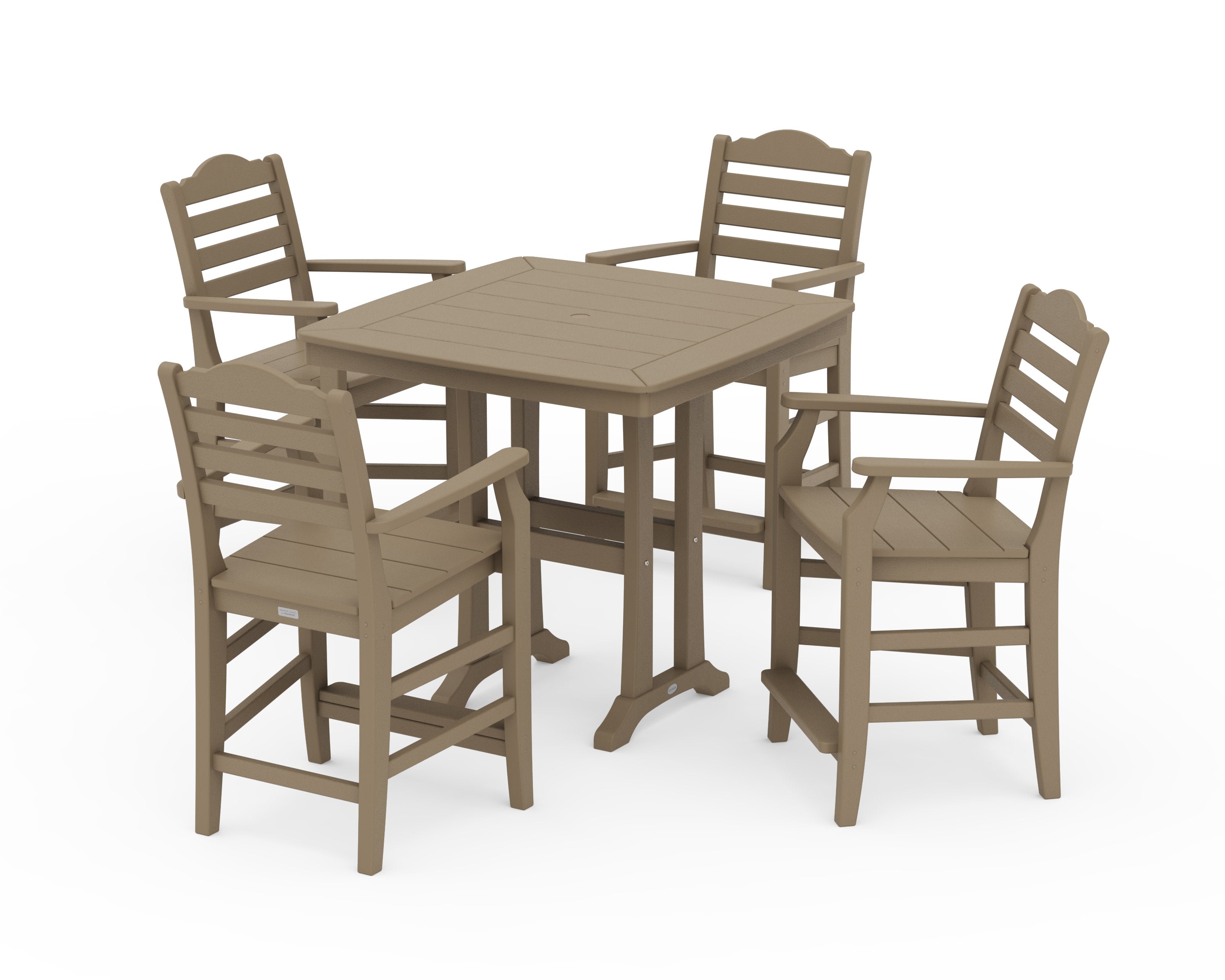 Savannah 5-Piece Counter Set with Trestle Legs in Vintage Sahara