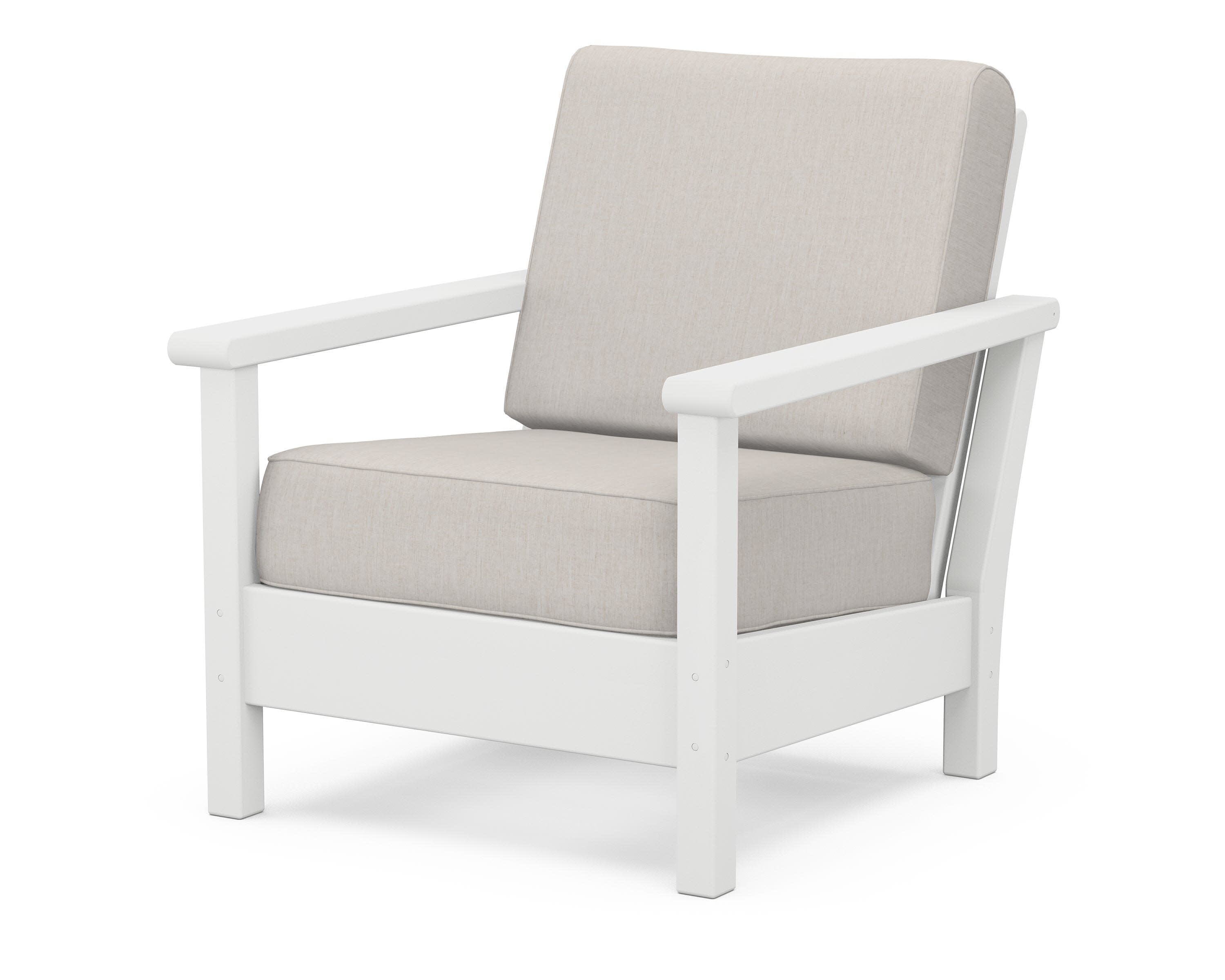 Harbour Deep Seating Chair in White / Cast Ash