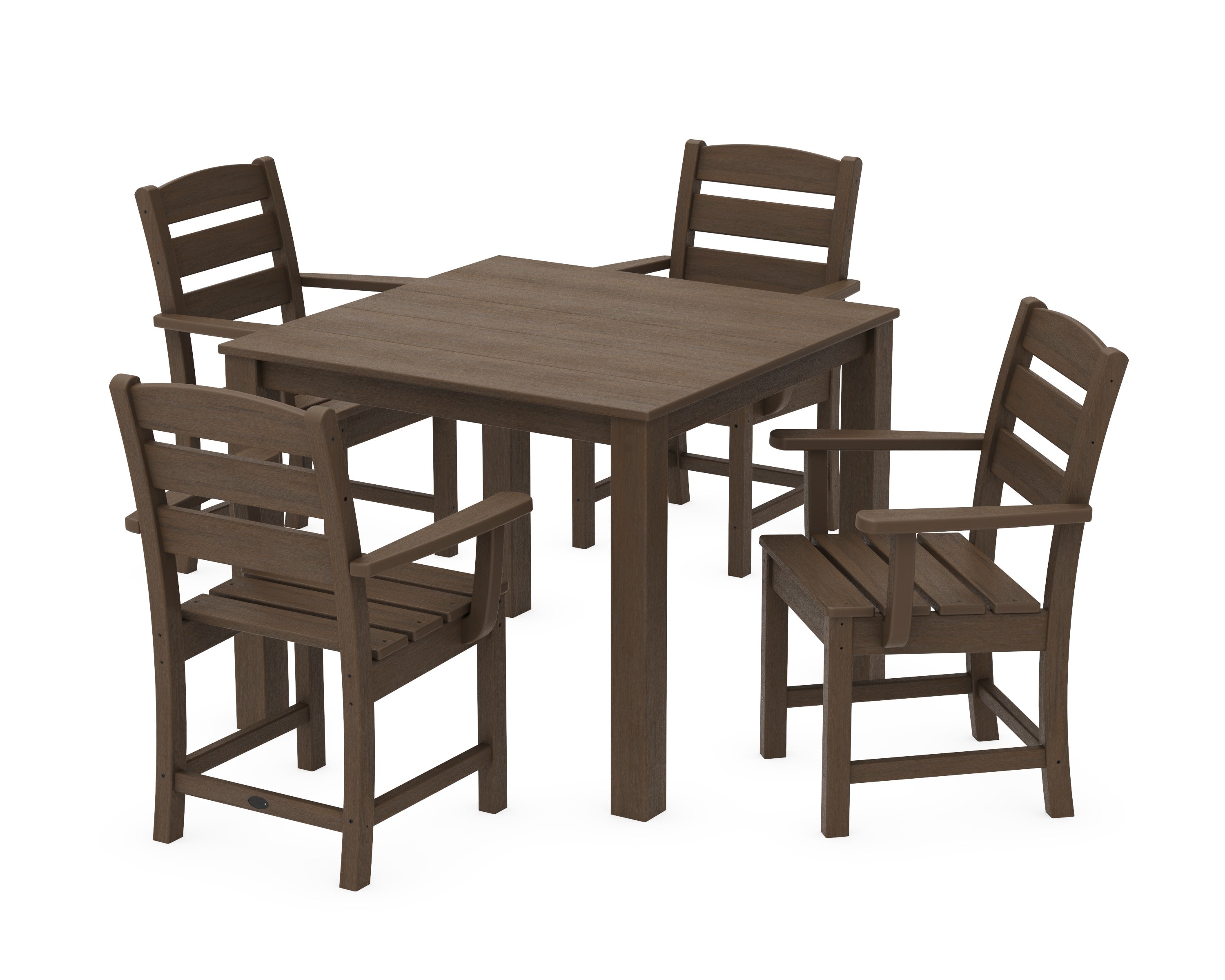 Lakeside 5-Piece Parsons Dining Set in Kona