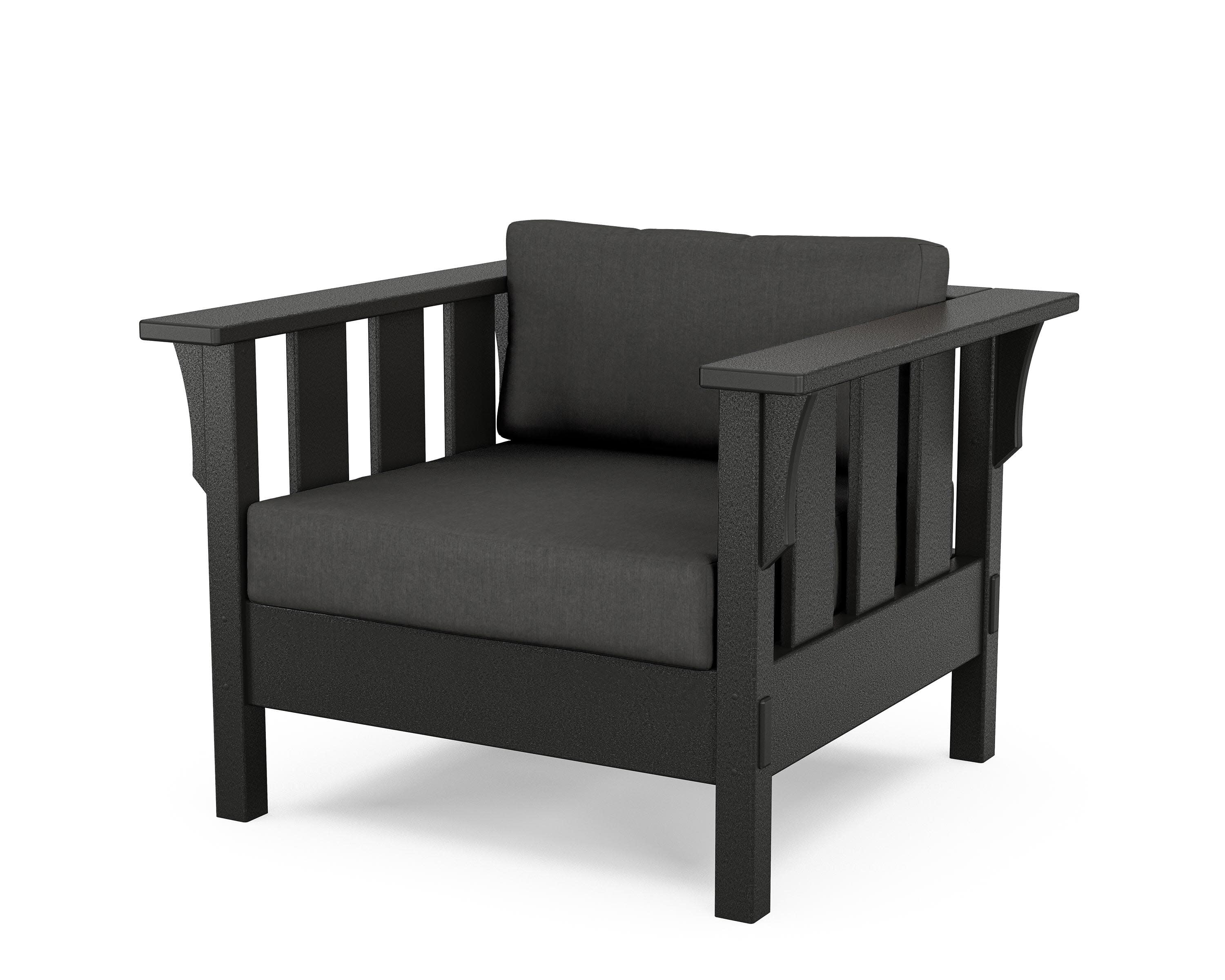 Acadia Deep Seating Chair in Black / Spectrum Carbon