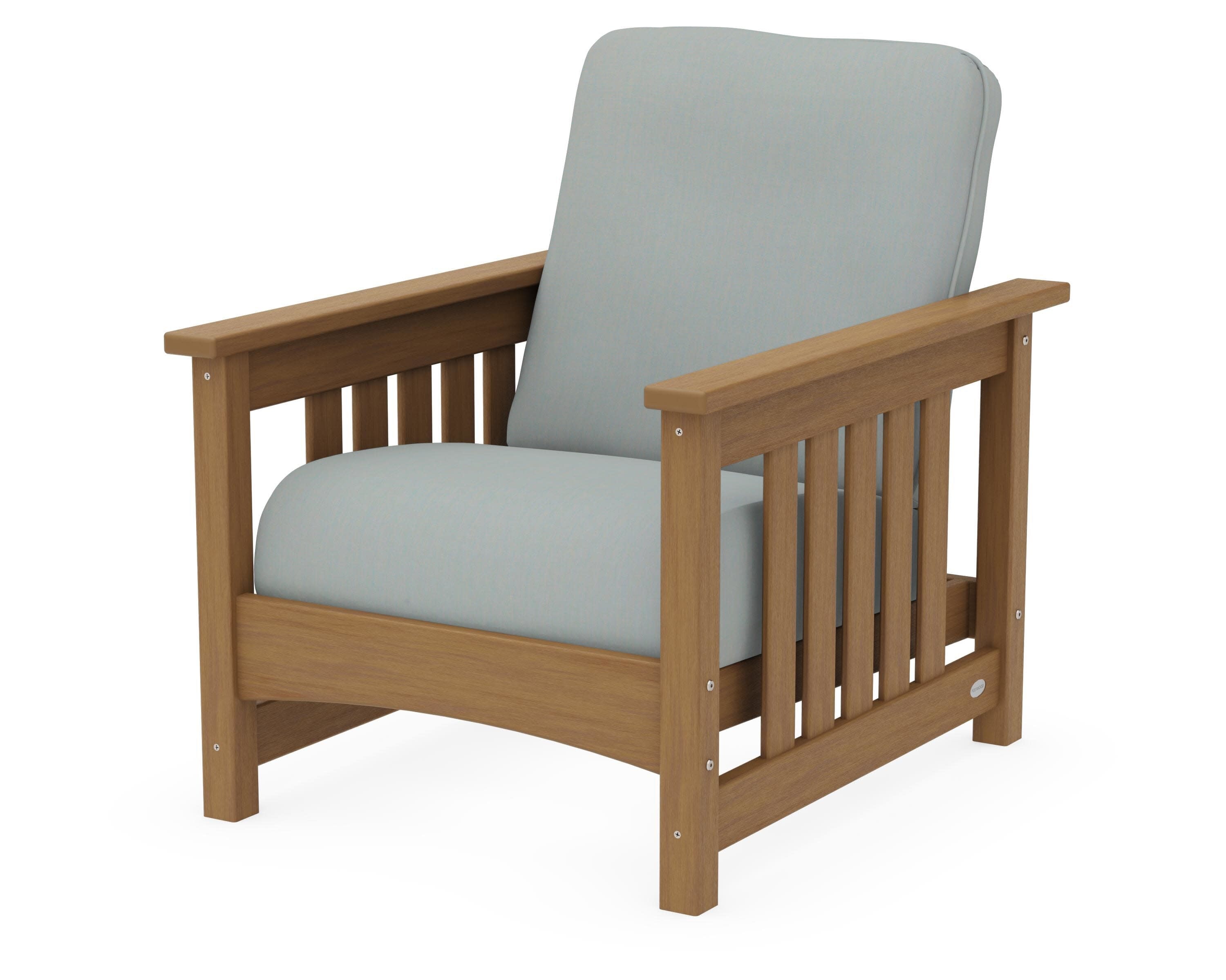 Club Mission Chair in Natural / Spa