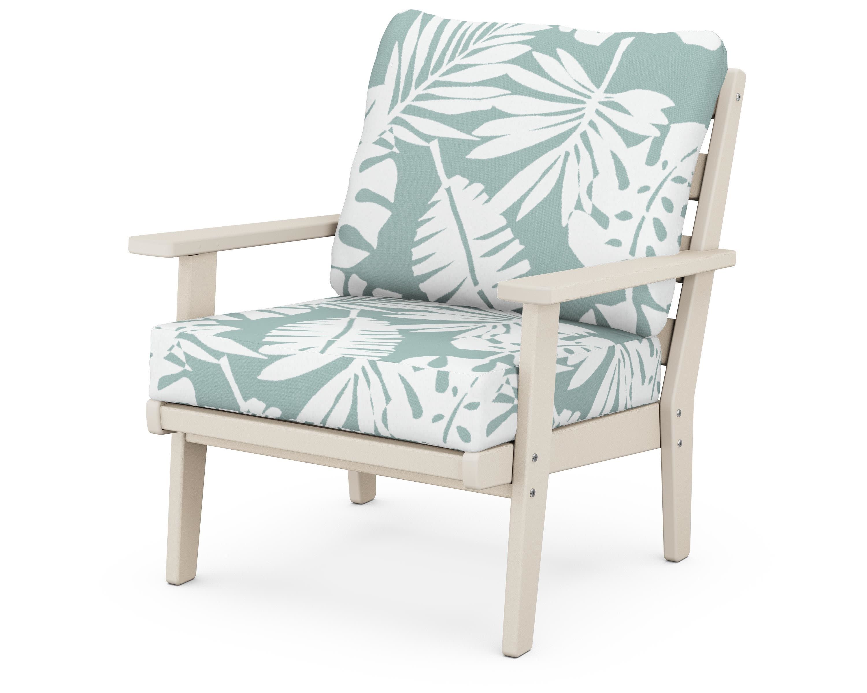 Grant Park Deep Seating Chair in Sand / Leaf Glacier Spa