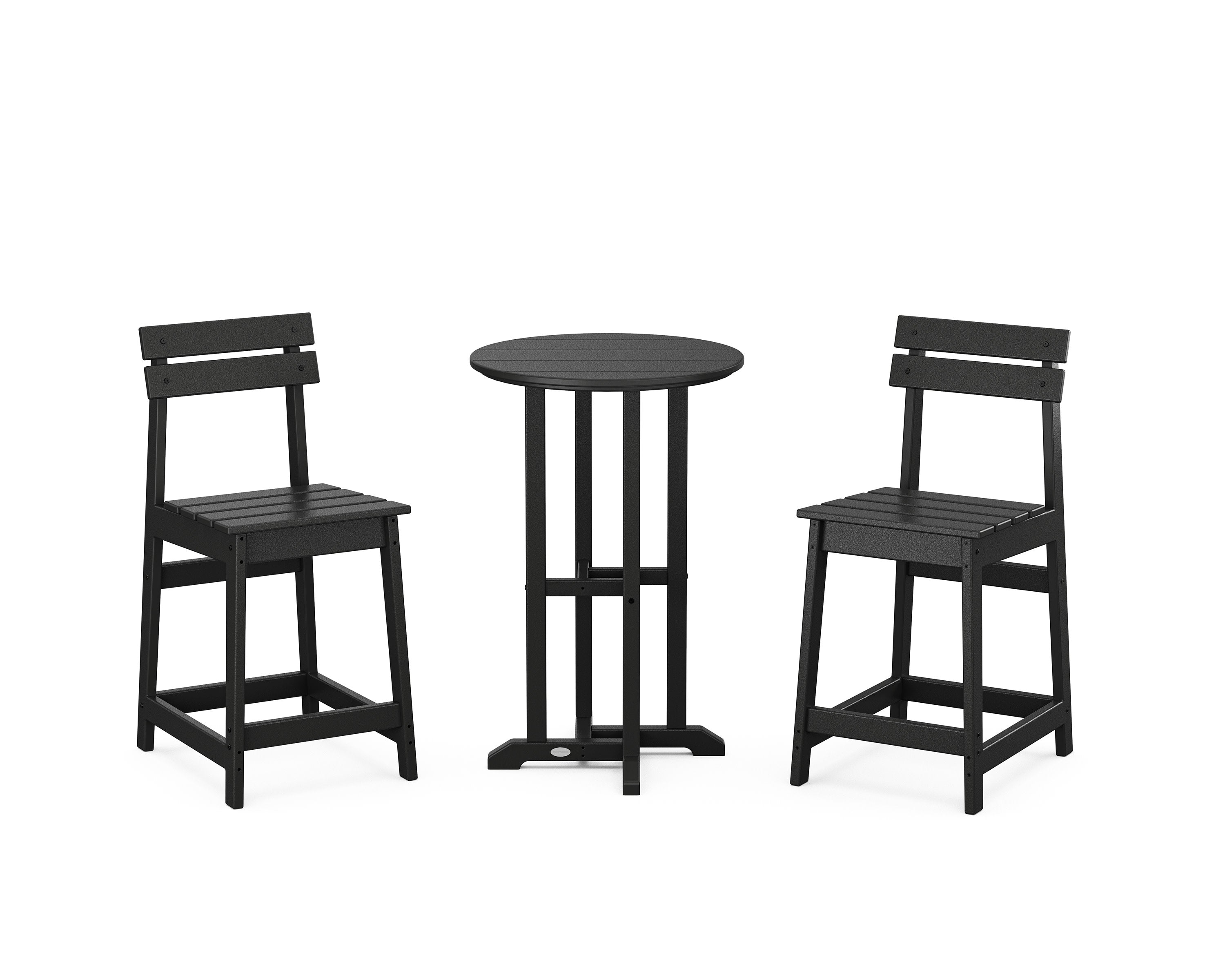 Modern Studio Plaza 3-Piece Bistro Counter Set in Black