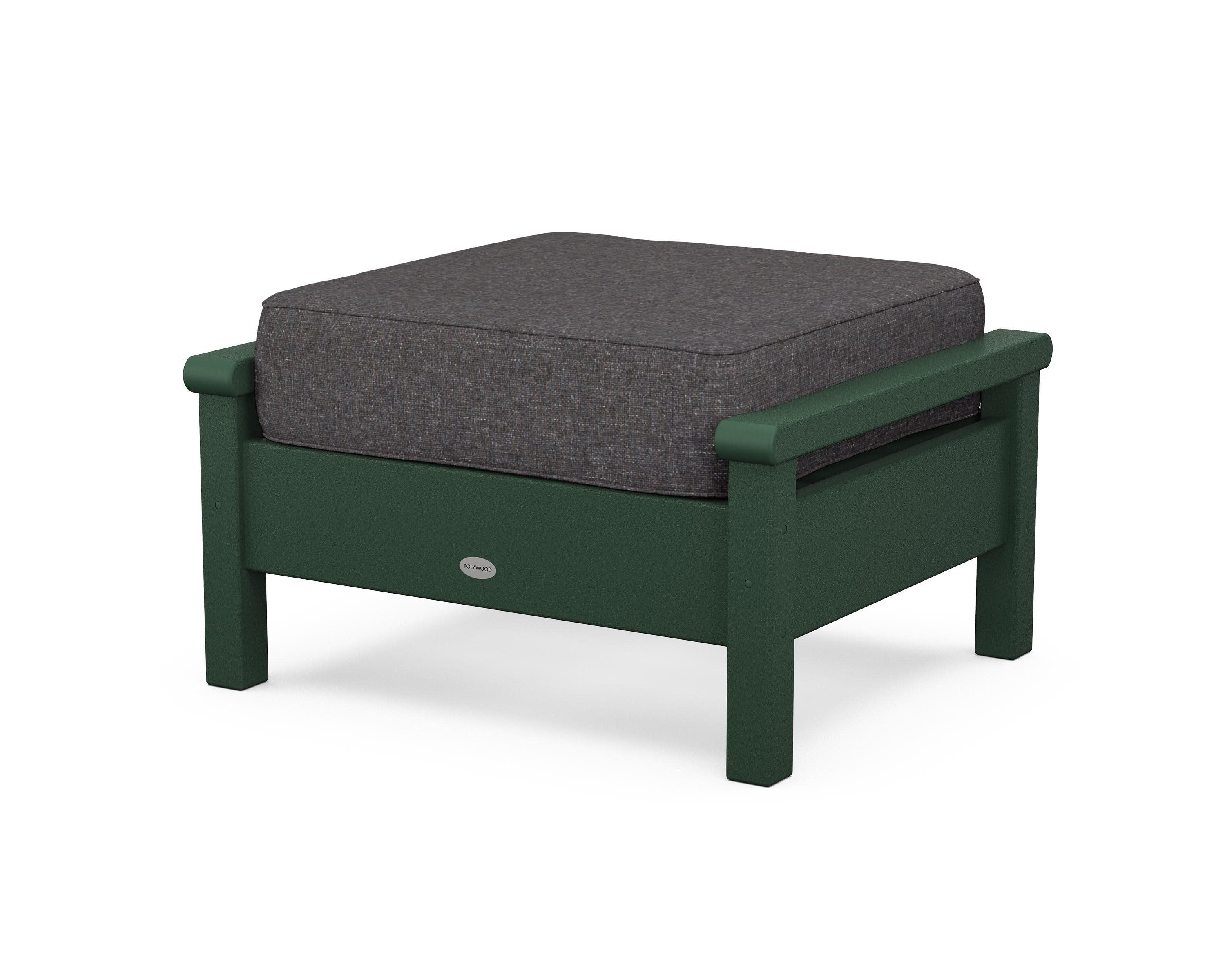 Harbour Deep Seating Ottoman in Green / Ash Charcoal