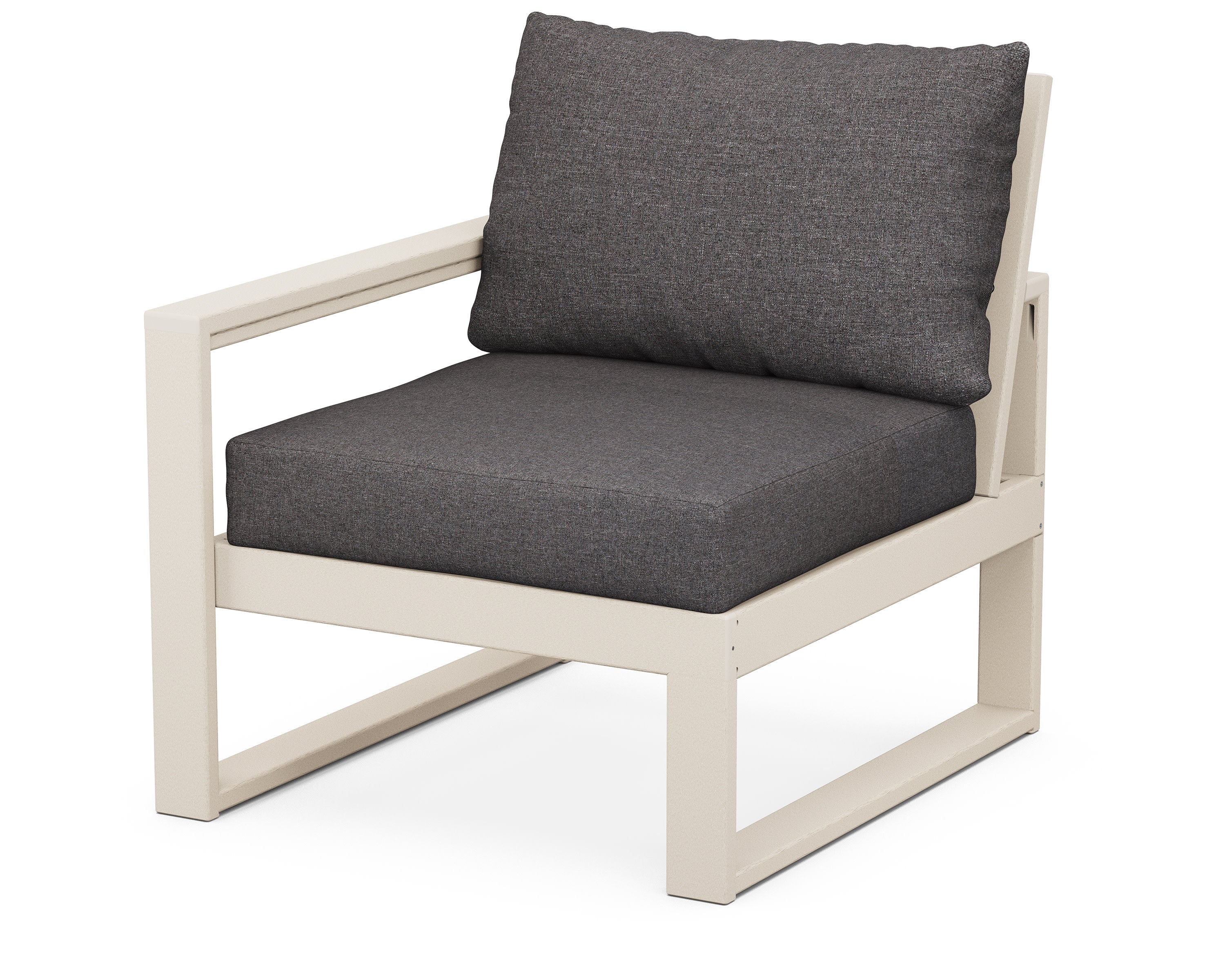 EDGE Modular Left Arm Chair in Sand / Ash Charcoal