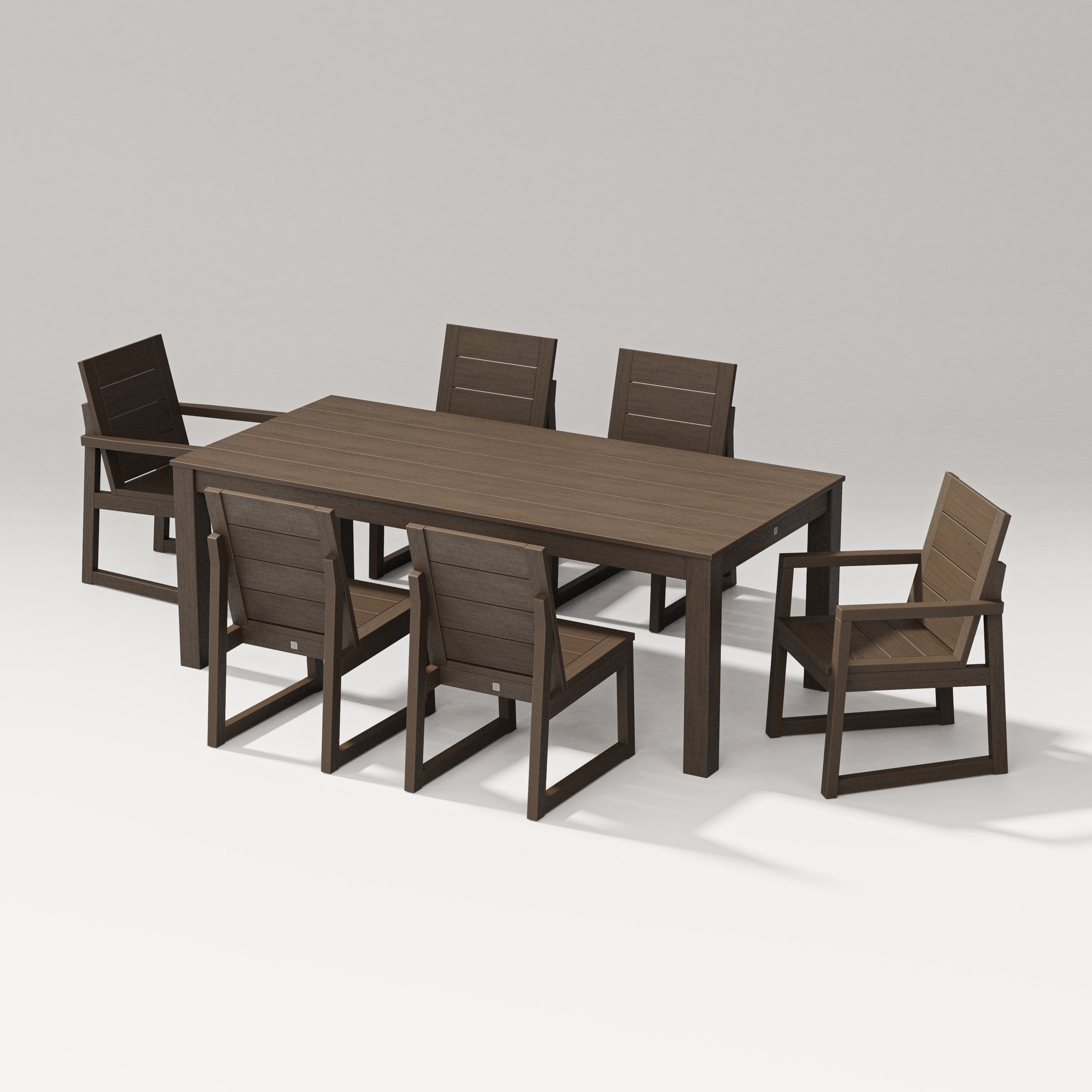 Elevate 7-Piece Parsons Table Dining Set in Kona