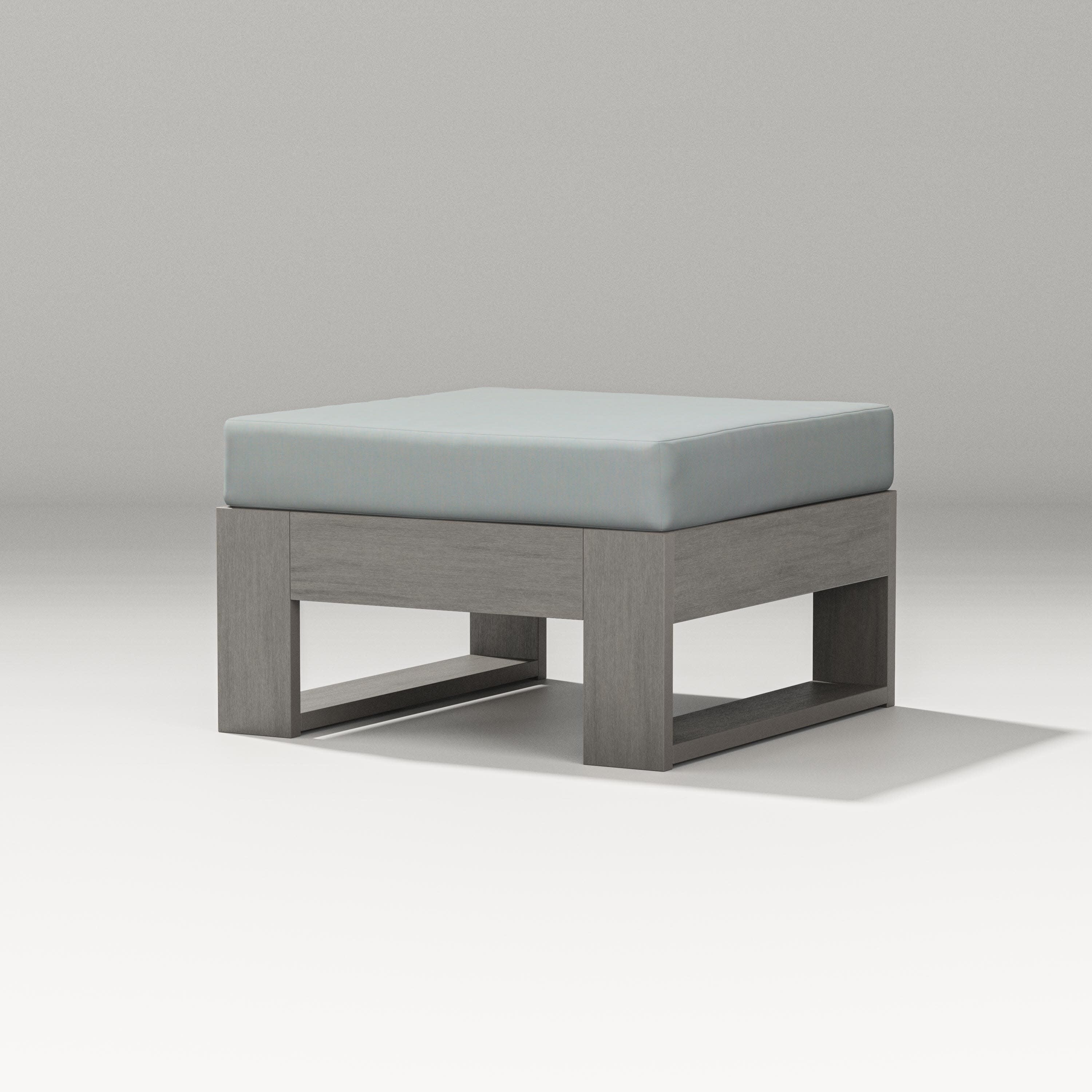 Latitude Lounge Ottoman in Driftwood / Spa