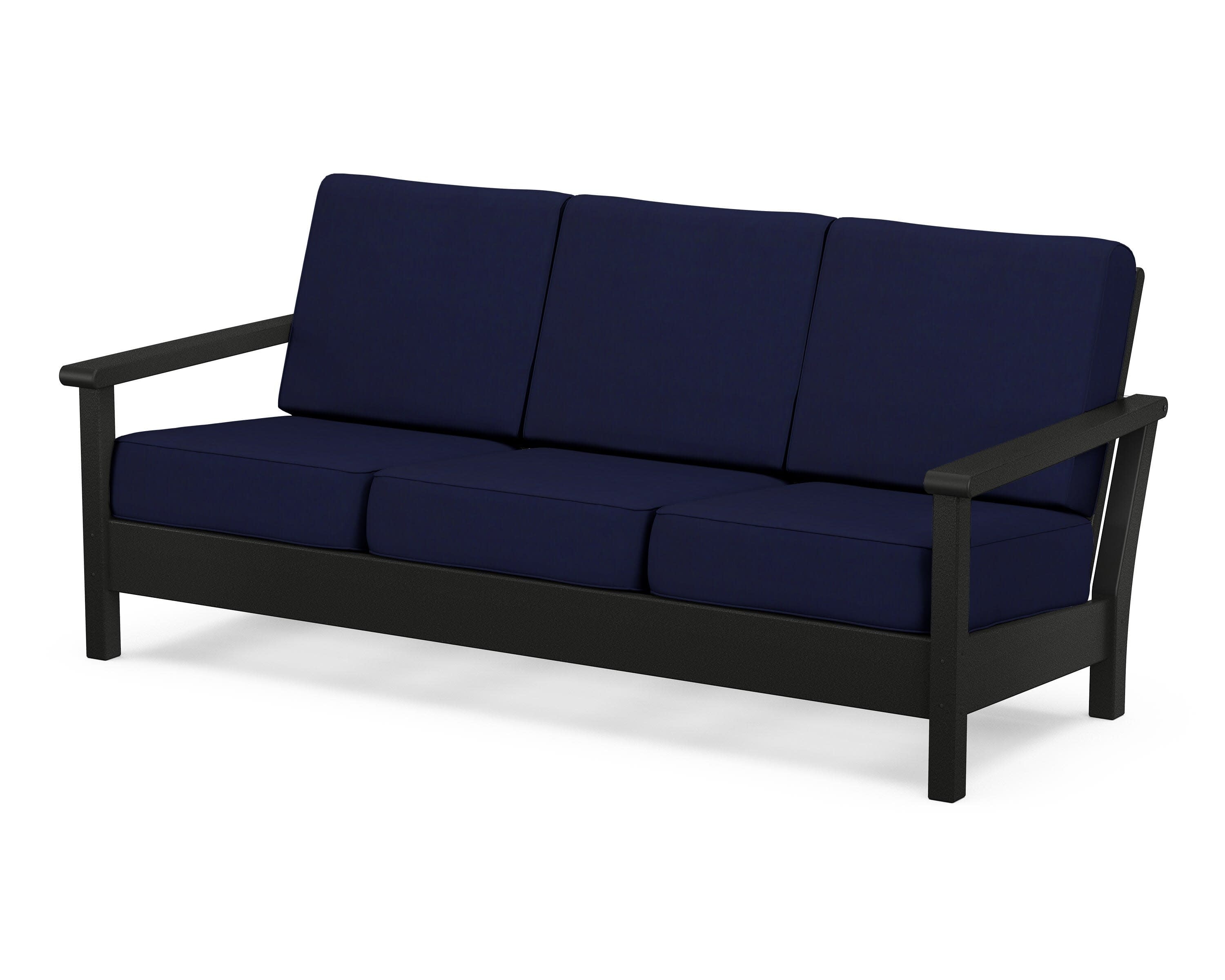 Harbour Deep Seating Sofa in Black / Navy