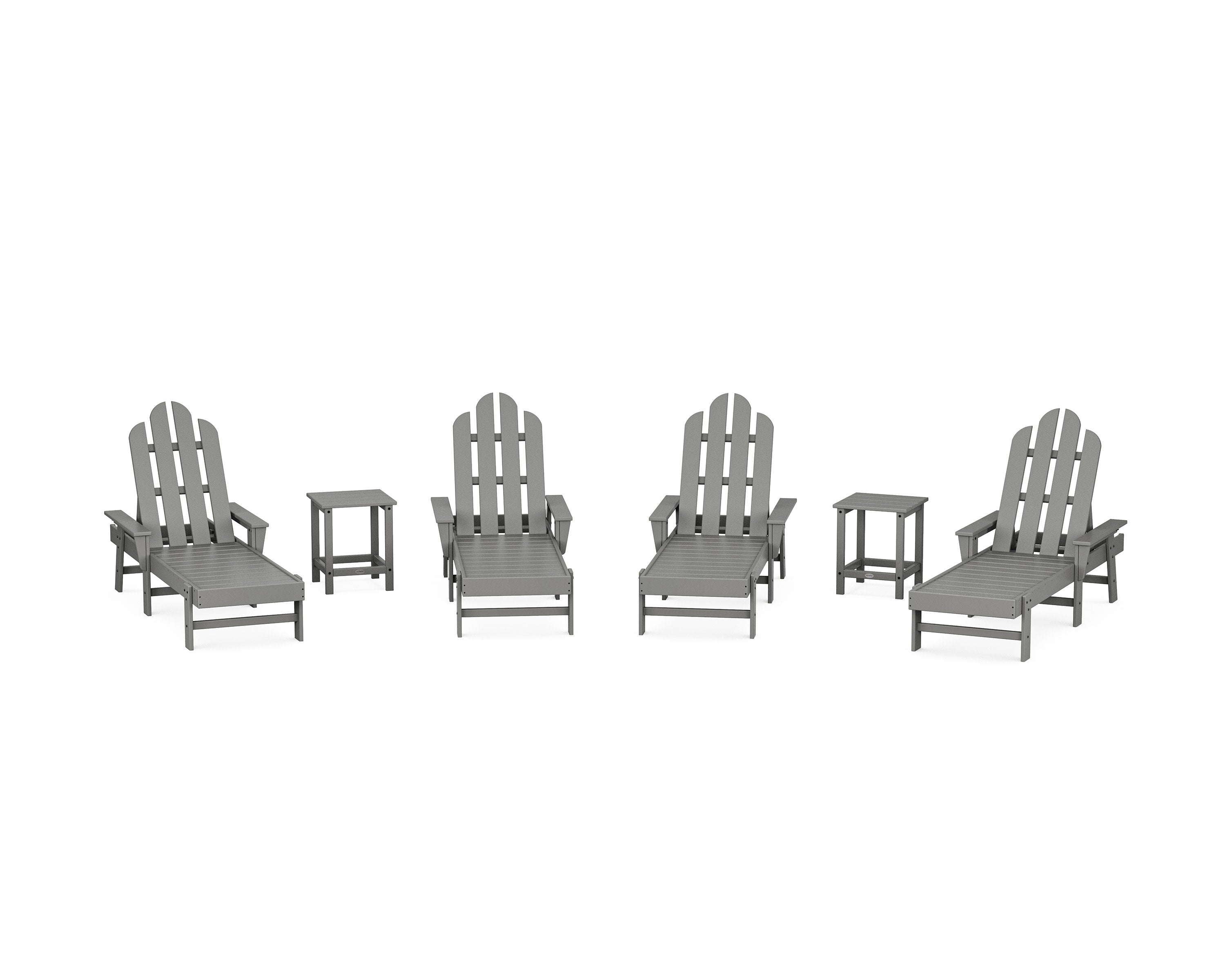Long Island Chaise 6-Piece Set in Slate Grey