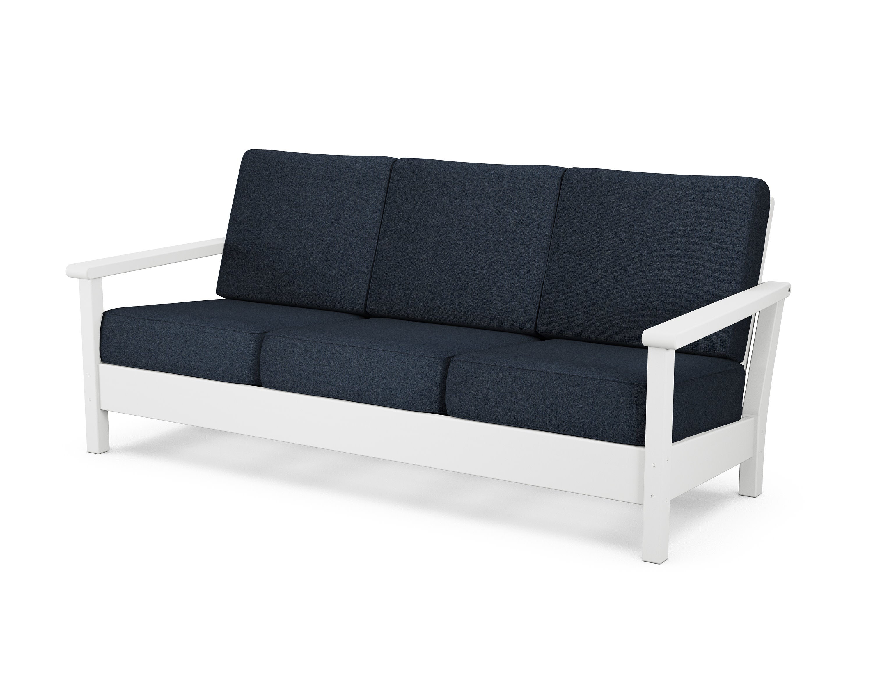 Harbour Deep Seating Sofa in White / Marine Indigo