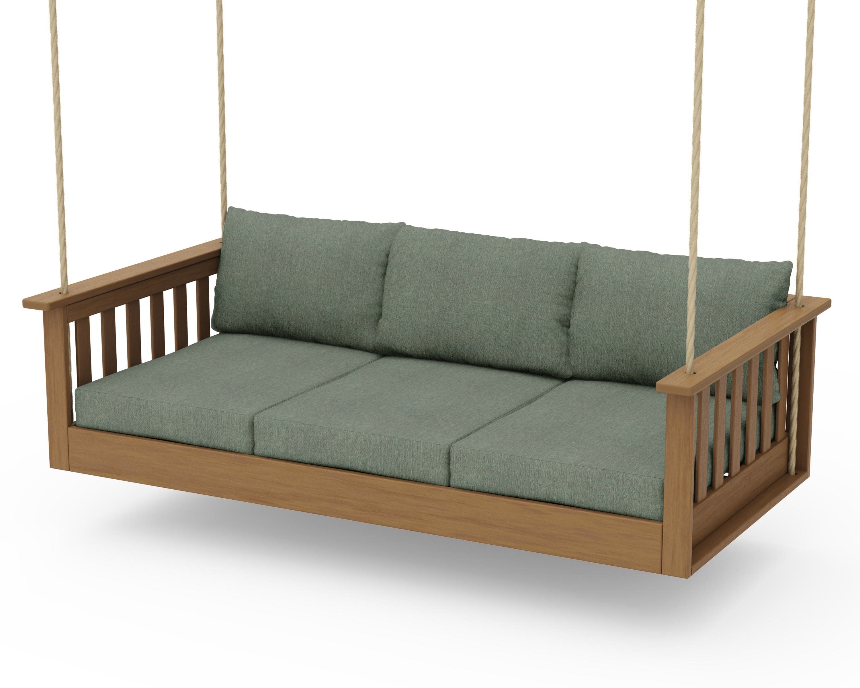 Vineyard Daybed Swing in Natural / Cast Sage