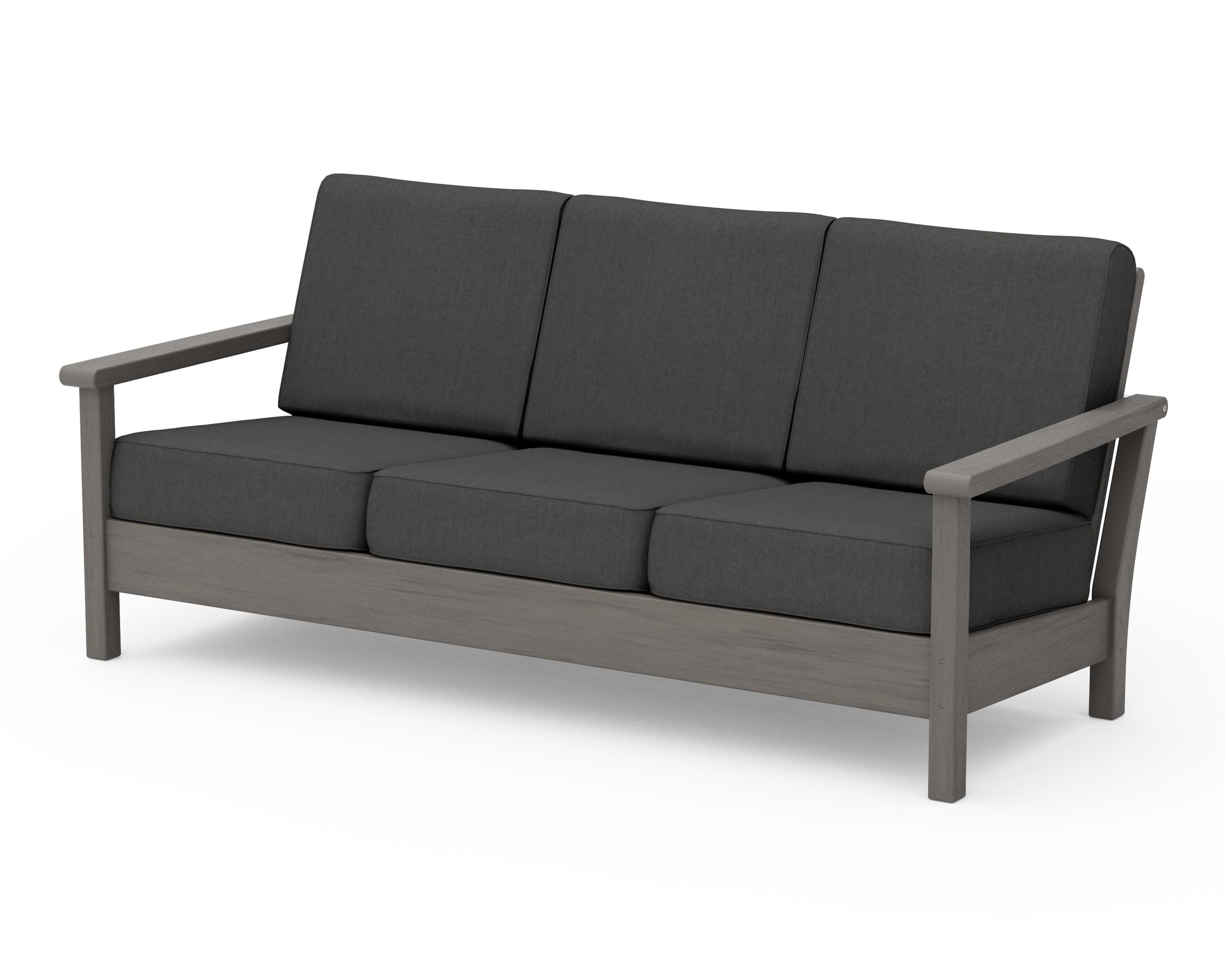Harbour Deep Seating Sofa in Driftwood / Spectrum Carbon