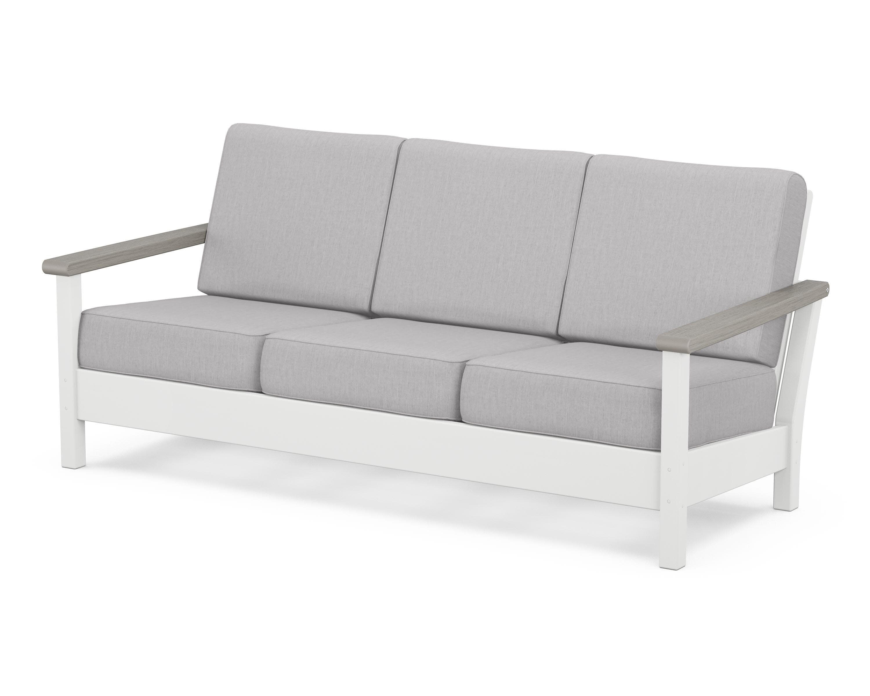 Harbour Deep Seating Sofa in White / Driftwood / Granite