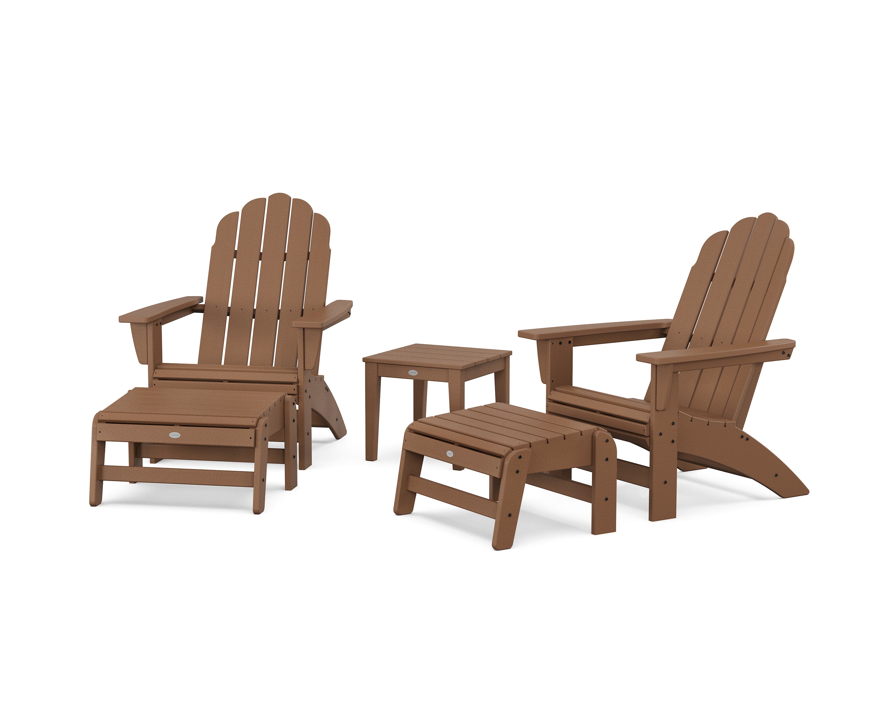 5-Piece Vineyard Grand Adirondack Set in Teak