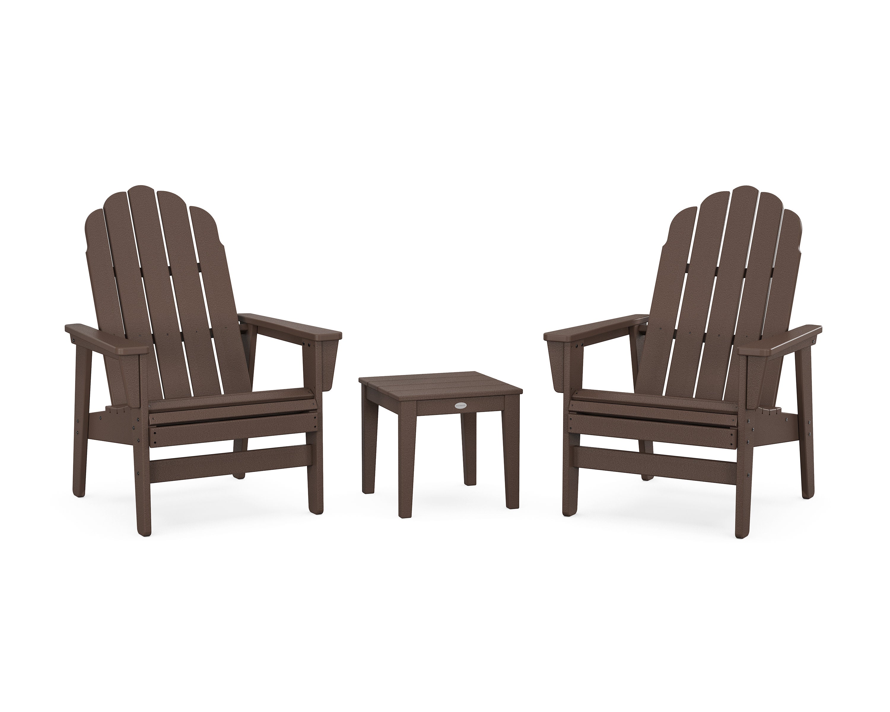 3-Piece Vineyard Grand Upright Adirondack Set in Mahogany