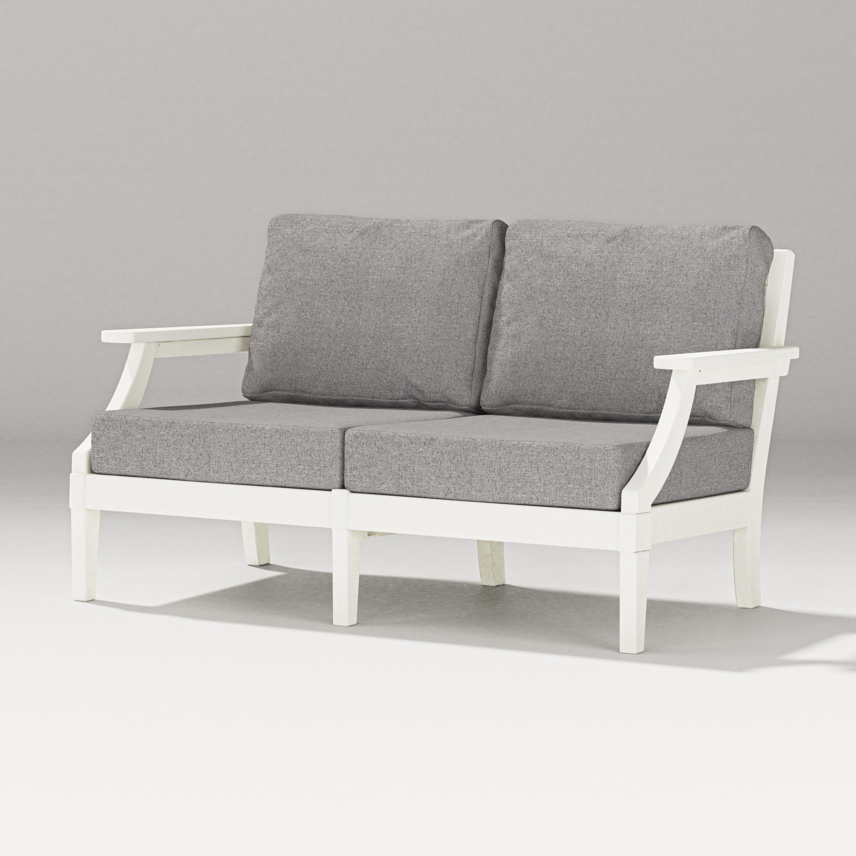 Estate Loveseat in Vintage White / Grey Mist