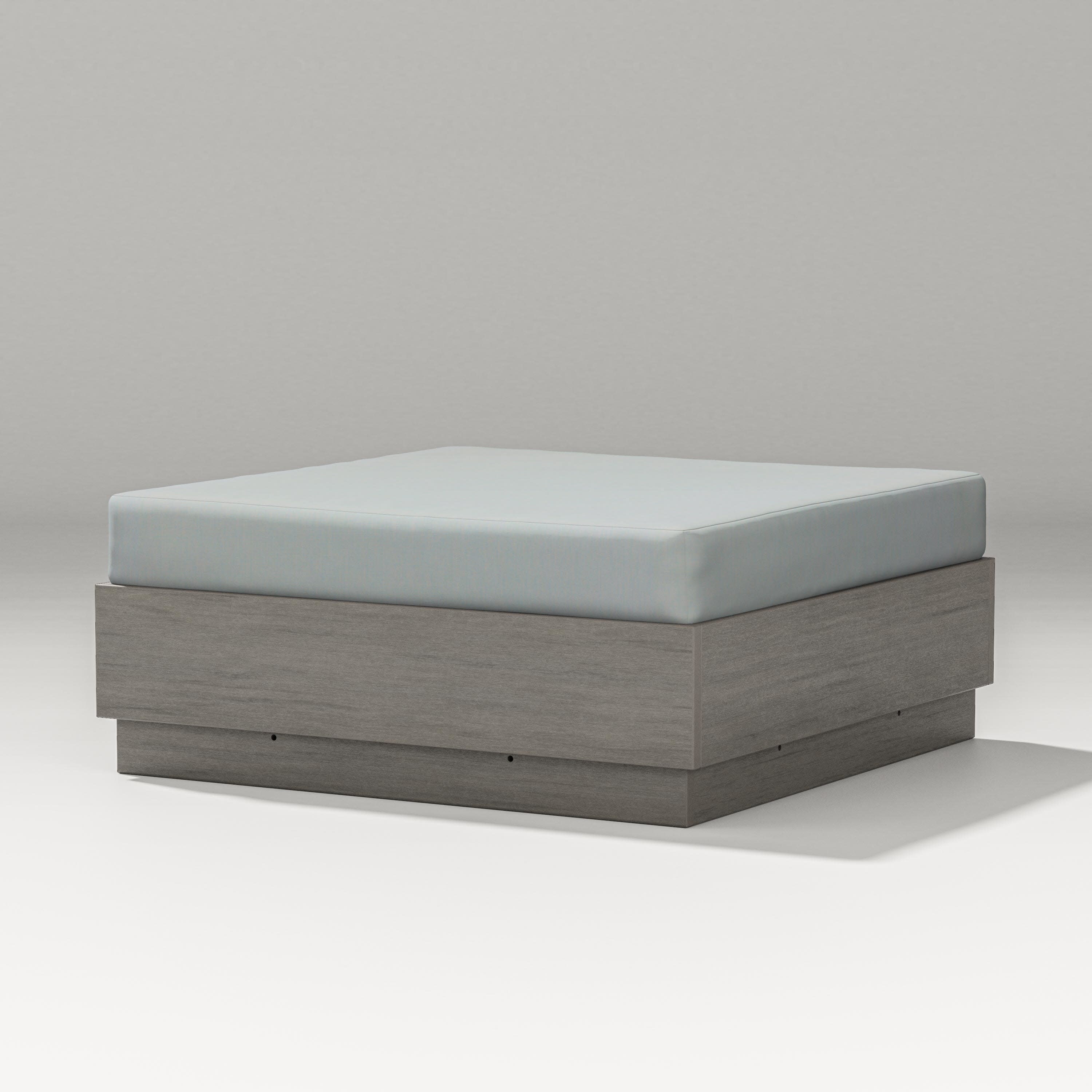Elevate Lounge Ottoman in Driftwood / Spa