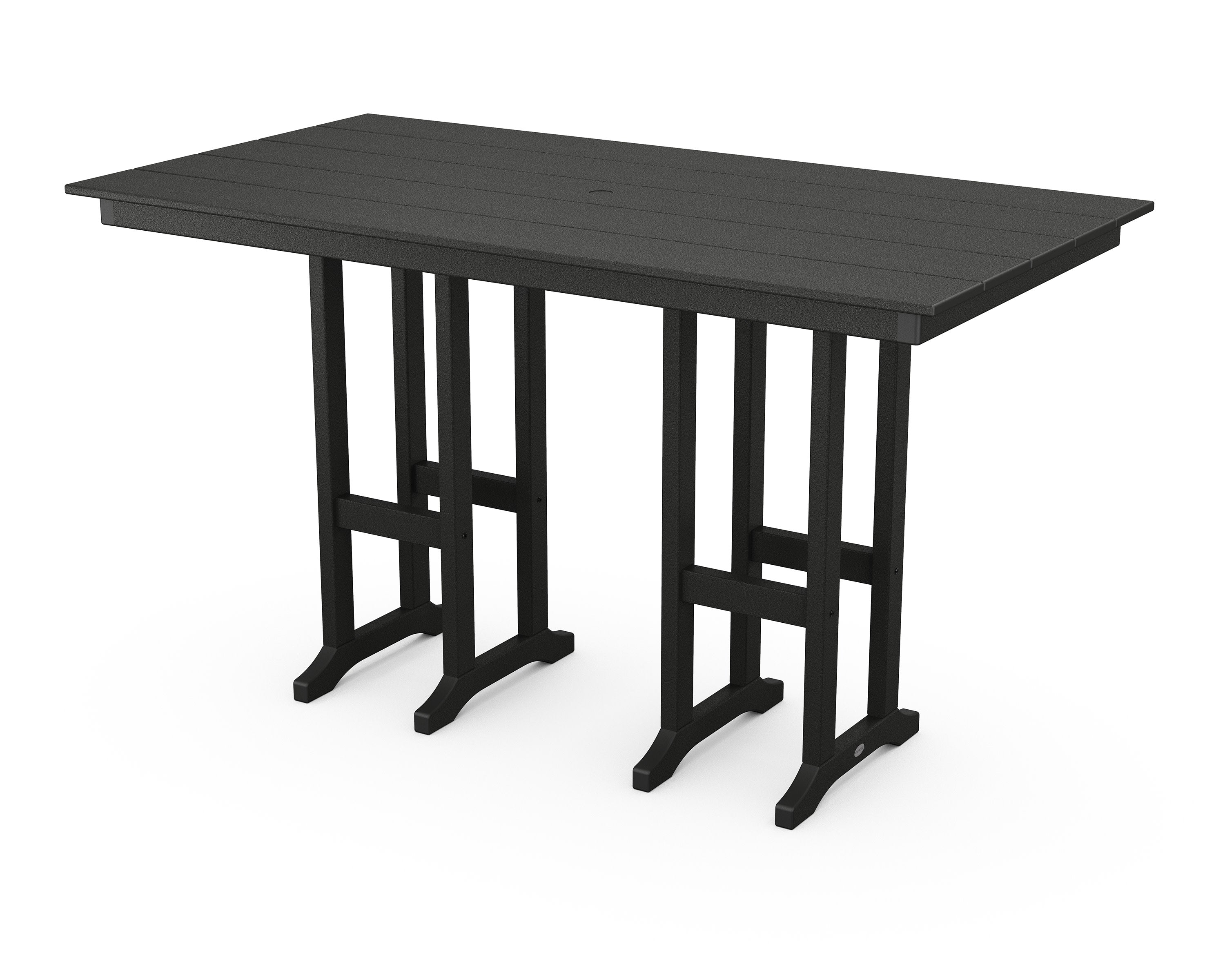 Farmhouse 37" x 72" Bar Table in Black