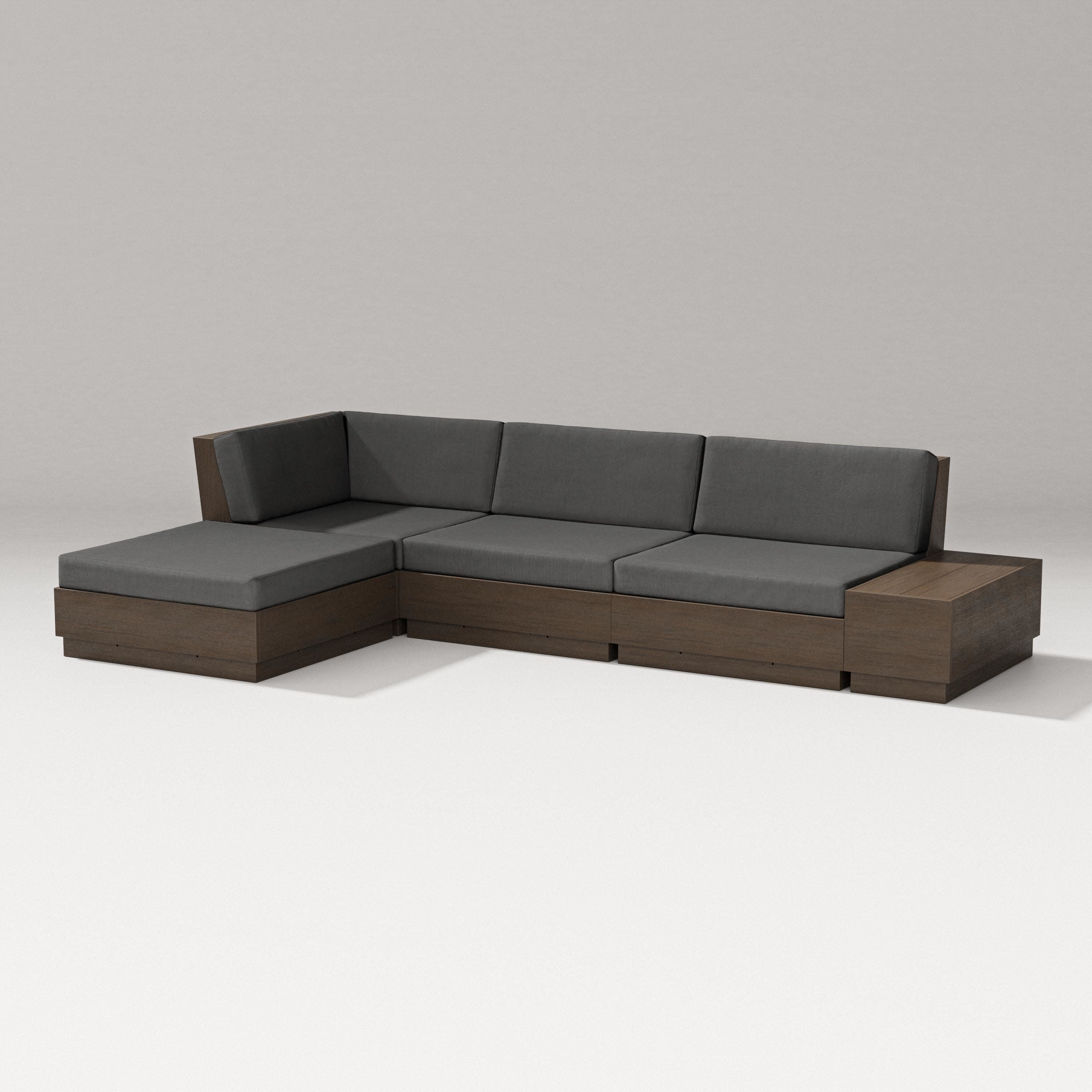 Elevate Chaise Sectional in Kona / Spectrum Carbon